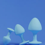UPKO The Mushroom Butt Plugs Three Piece Set (Light Blue)