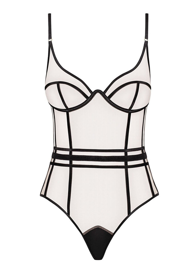 God Save Queens Forget Me Not Mesh Bodysuit | Luxury Lingerie