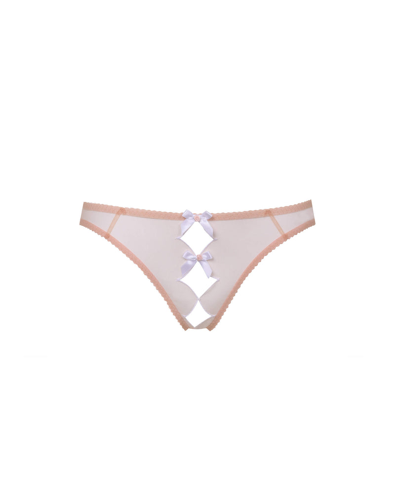 Lorna Ouvert Brief (Sand/White)