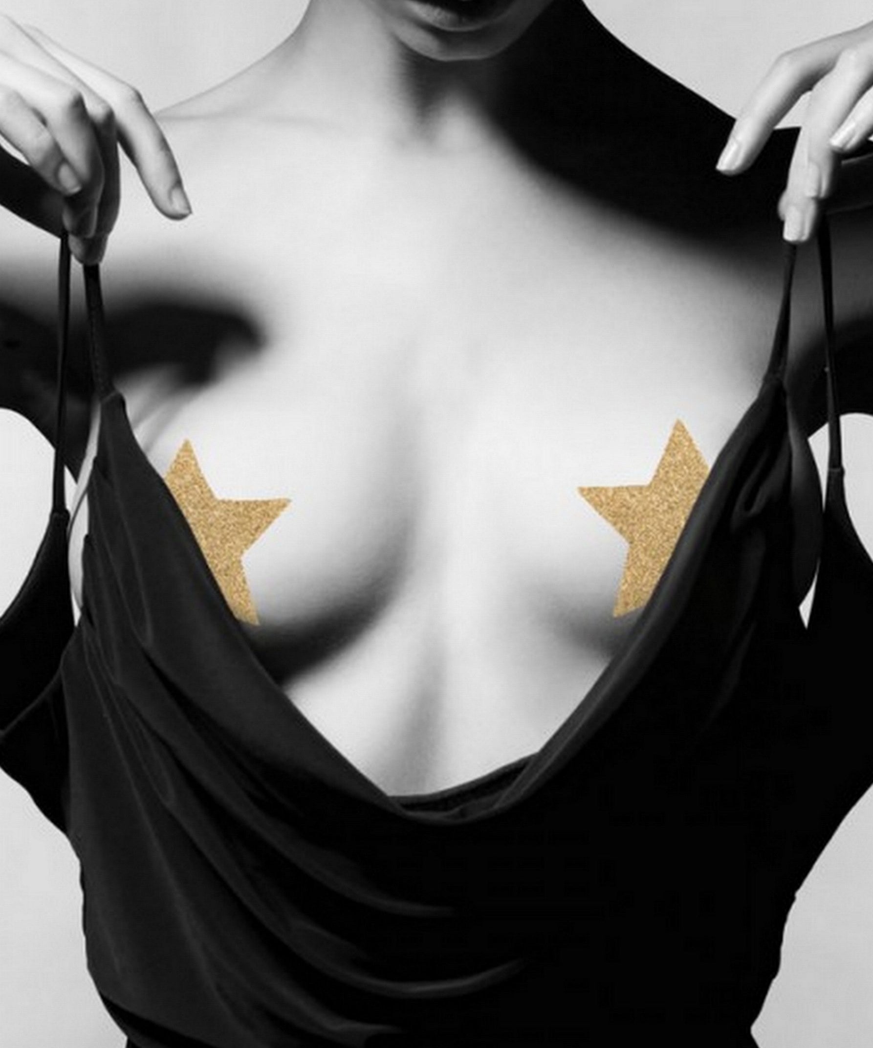Flash Star Glitter Nipple Reusable Covers-Accessories-Bijoux Indiscrets-AvecAmourLingerie