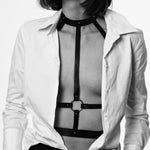 Bijoux Indiscrets Maze H Harness - Vegan Leather Body Harness | Avec Amour Sexy Lingerie