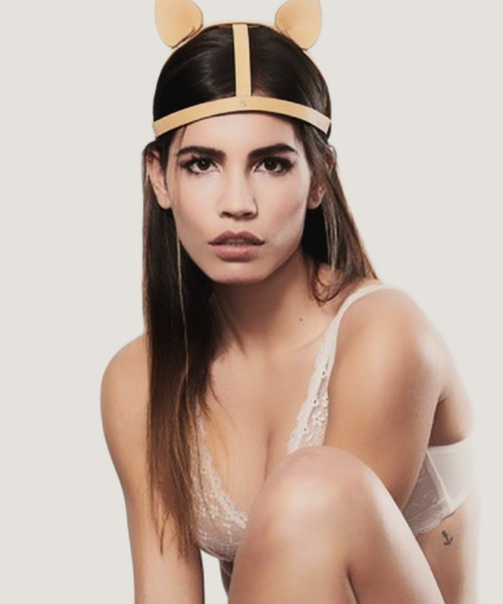 Bijoux Indiscrets Maze Leather Head Piece