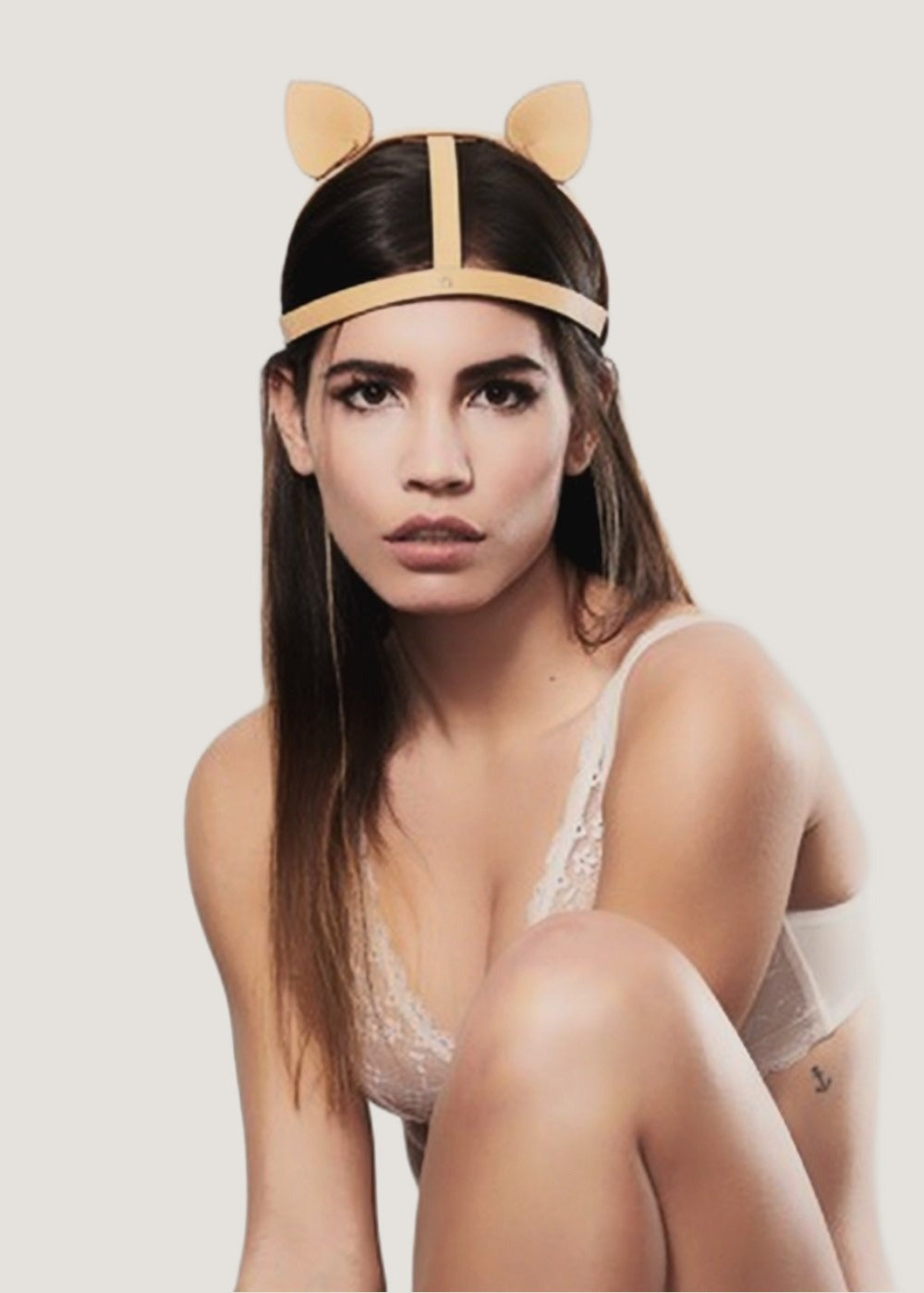 Bijoux Indiscrets Maze Leather Head Piece