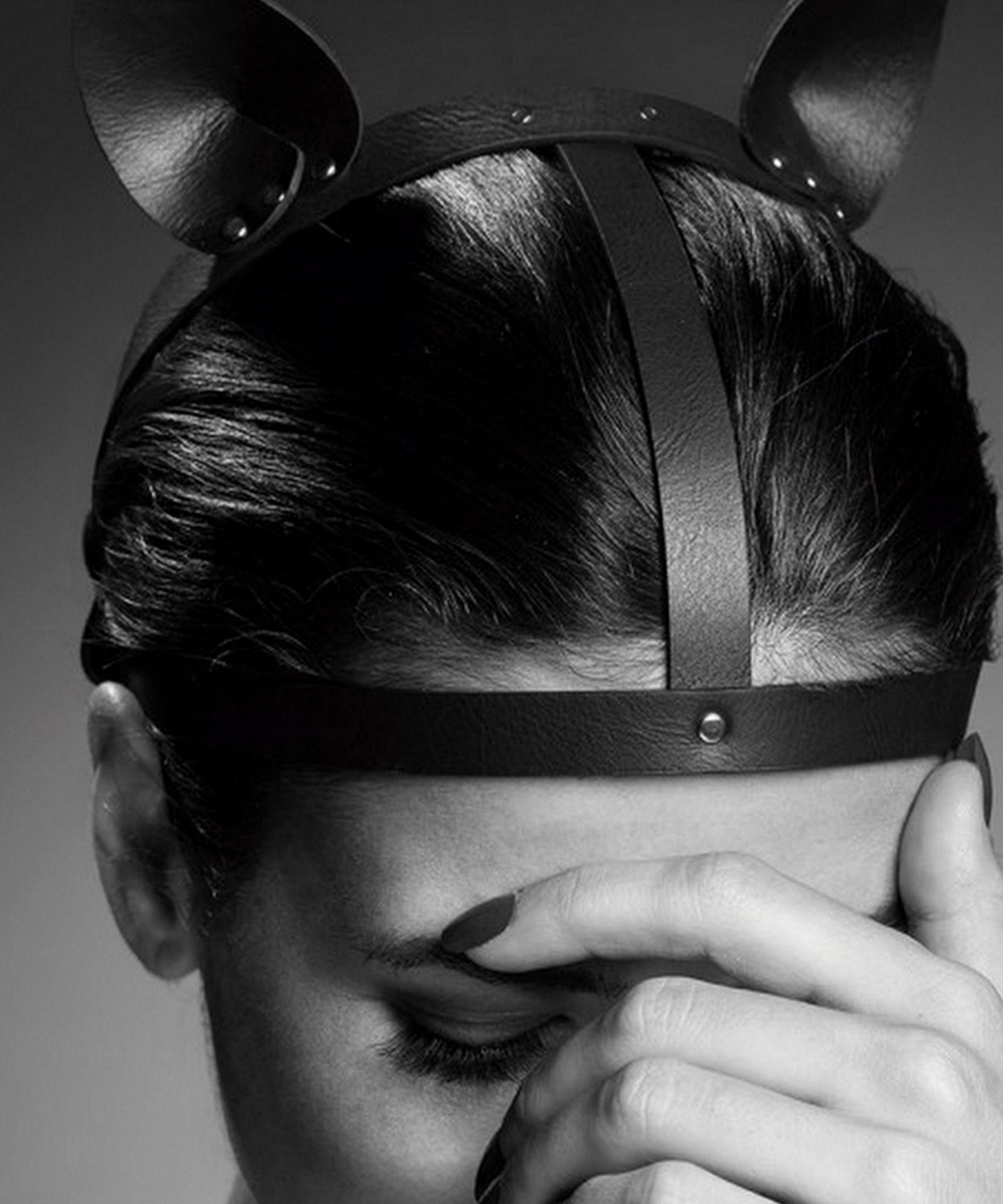 Bijoux Indiscrets Maze Leather Head Piece
