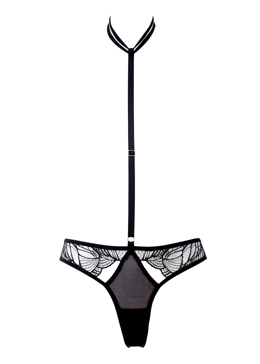 Lucky Cheeks Black Sensation Ouvert Crotchless G-String | Avec Amour ...