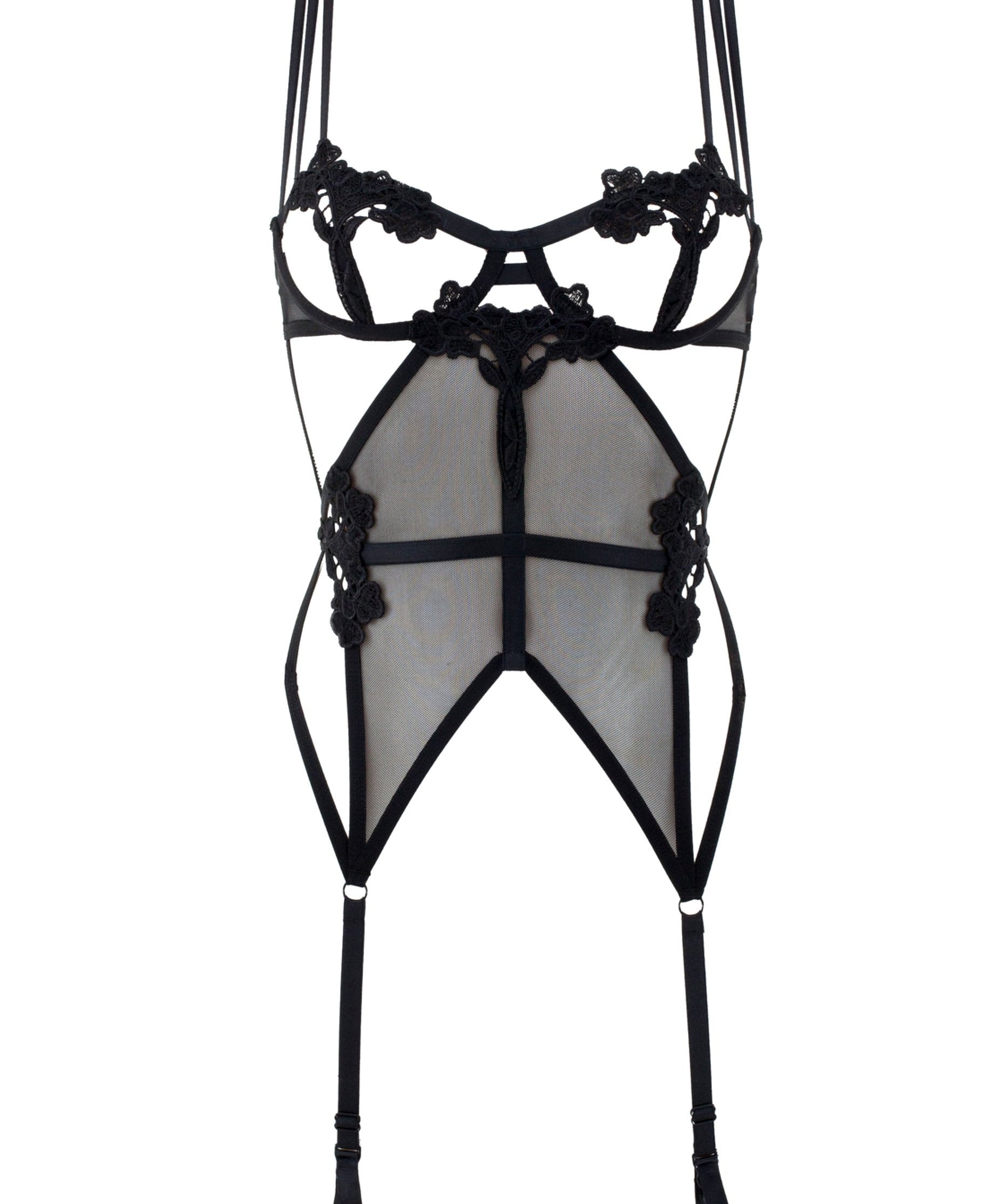 Bluebella Nova (Black) Basque - Avec Amour Lingerie Boutique