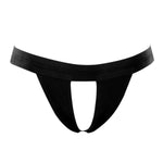 Maison Close Tapage Nocturne Open Thong (Black) - Crotchless Underwear | Avec Amour Sexy Lingerie
