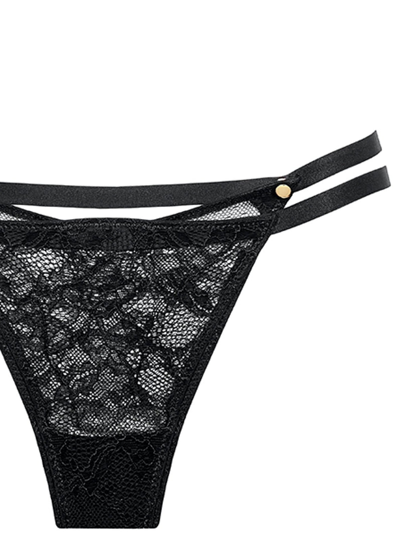 Maison Close Jeux Magnetiques Thong with Harness - Avec Amour Lingerie Boutique