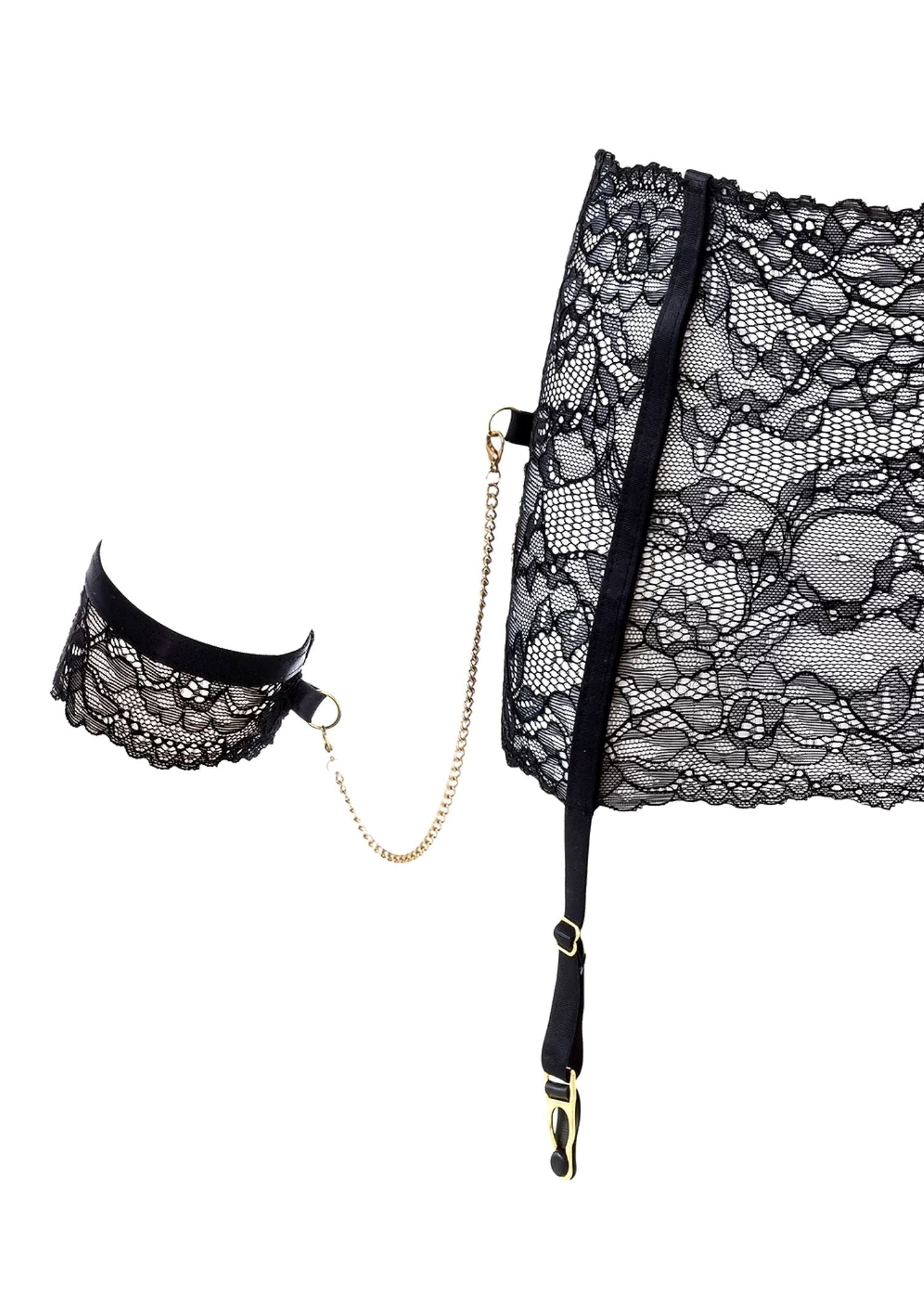 Maison Close Le Petit Secret Suspender Belt with Cuff