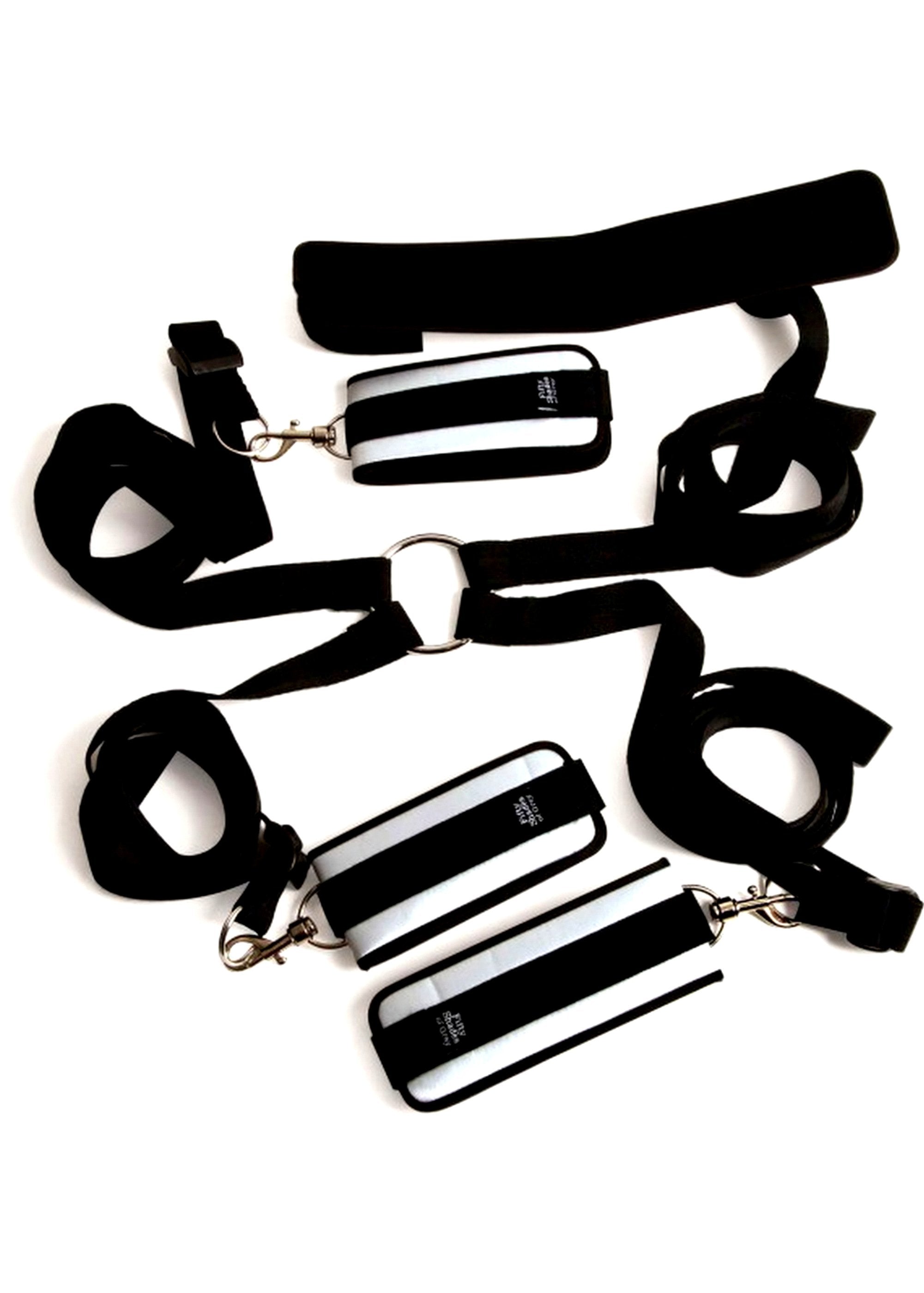 Fifty Shades of Grey Hard Limits Bed Restraint Kit - Avec Amour Lingerie Boutique