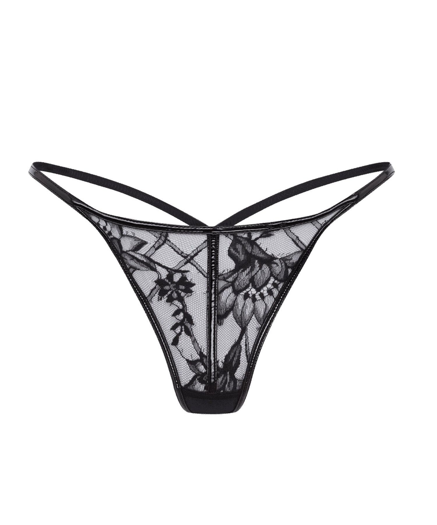 Agent Provocateur Alyss Knicker Trixie (Black) | Avec Amour Luxury Lingerie