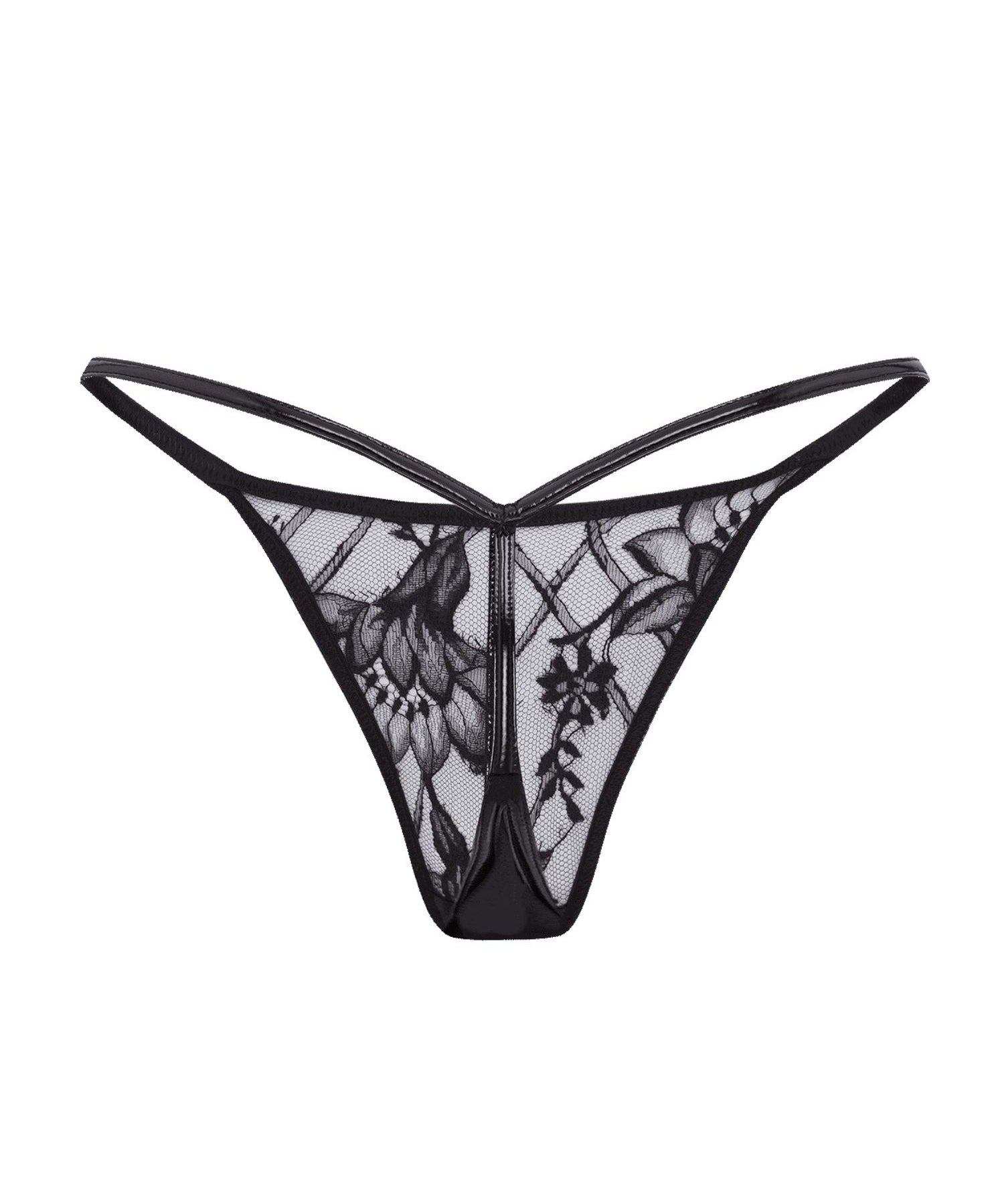 Agent Provocateur Alyss Knicker Trixie (Black) | Avec Amour Luxury Lingerie