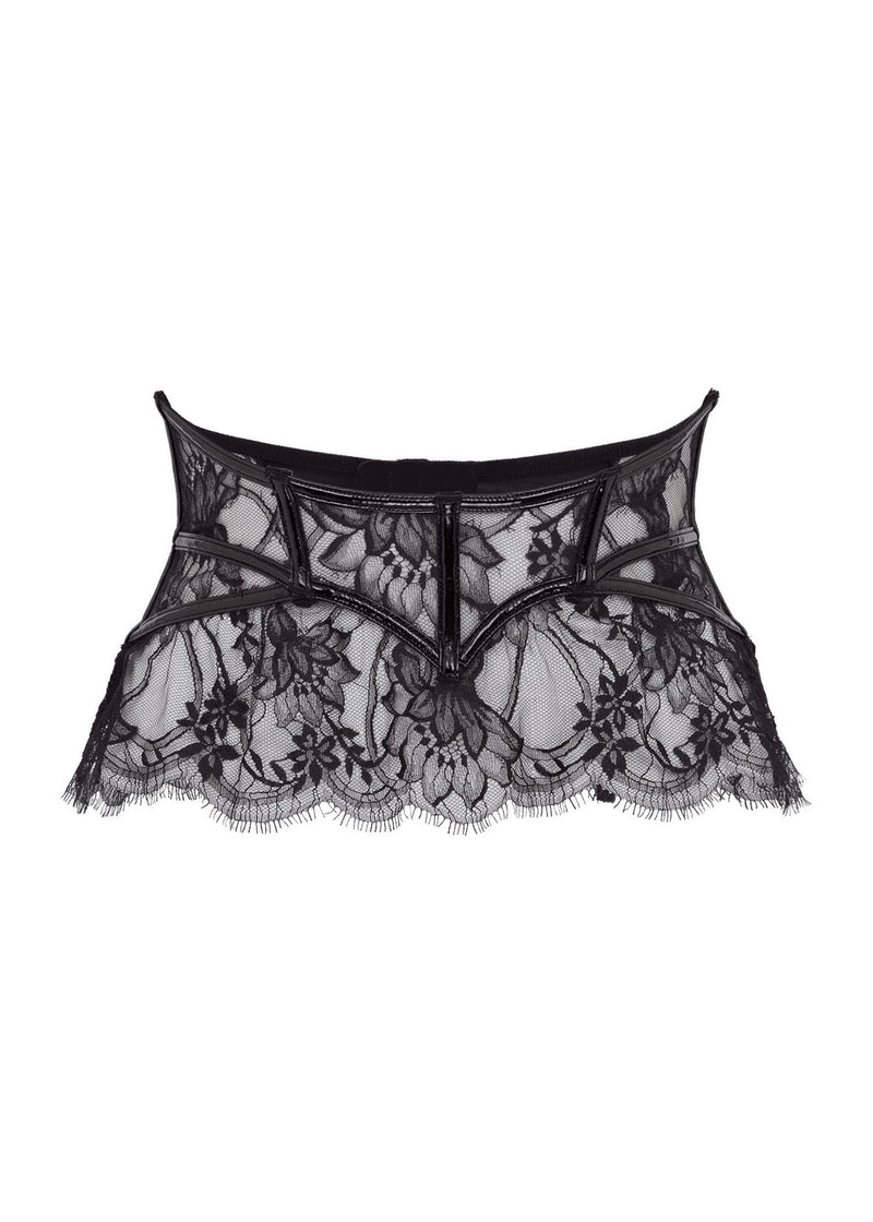 Agent Provocateur Alyss Suspender Garter Waist Belt (Black) | Avec Amour Luxury Lingerie