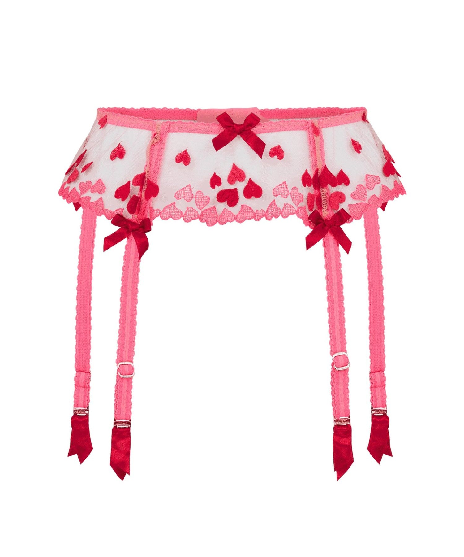 Agent Provocateur Cupid Suspender (Pink) | Avec Amour Luxury Lingerie