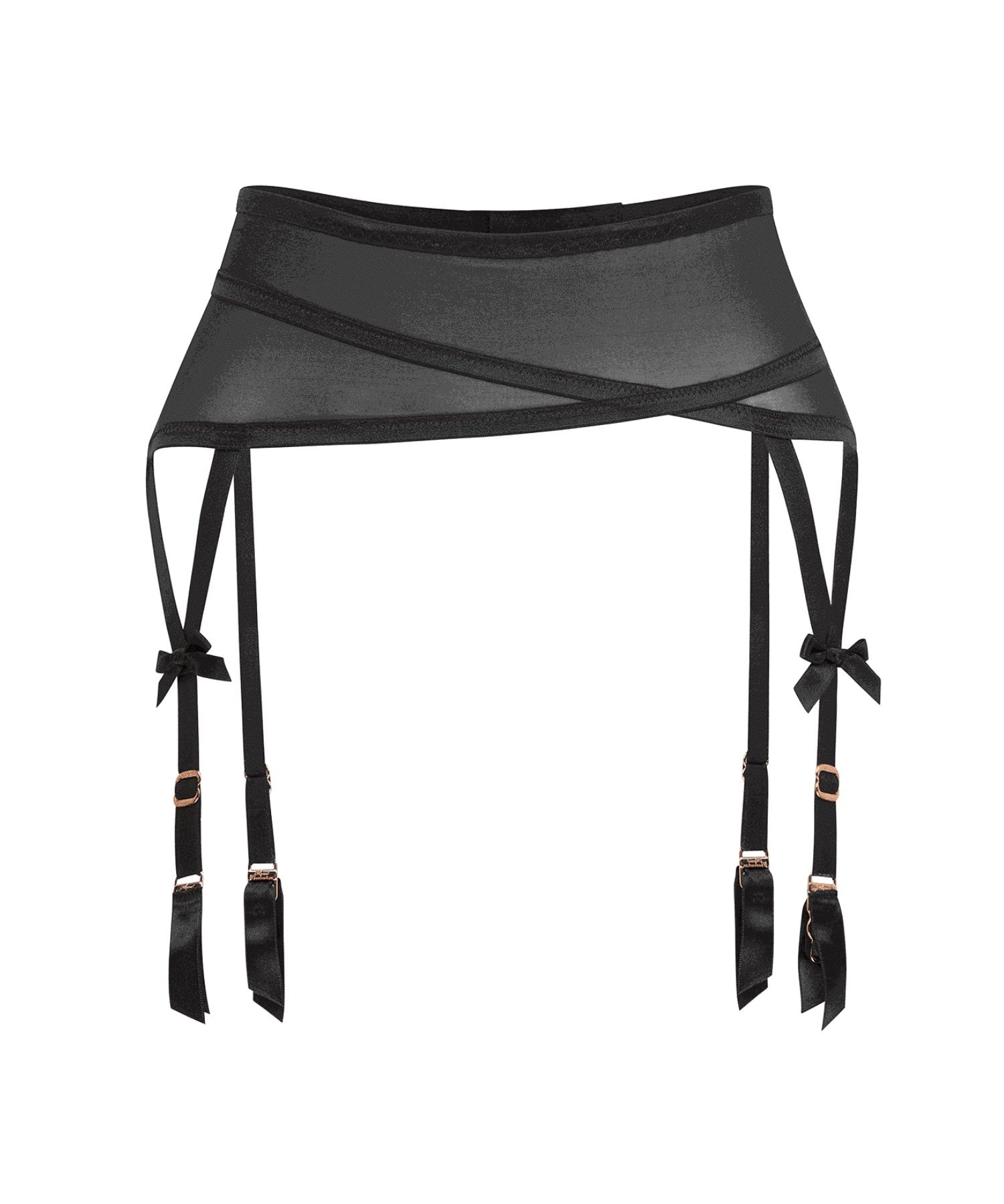 Agent Provocateur Joan Suspender Belt (Black) | Avec Amour Sexy Lingerie