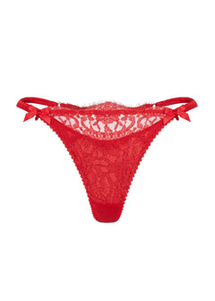 Agent Provocateur Kateryna Thong (Red) - Valentine's Day Lingerie | Avec Amour Luxury Lingerie