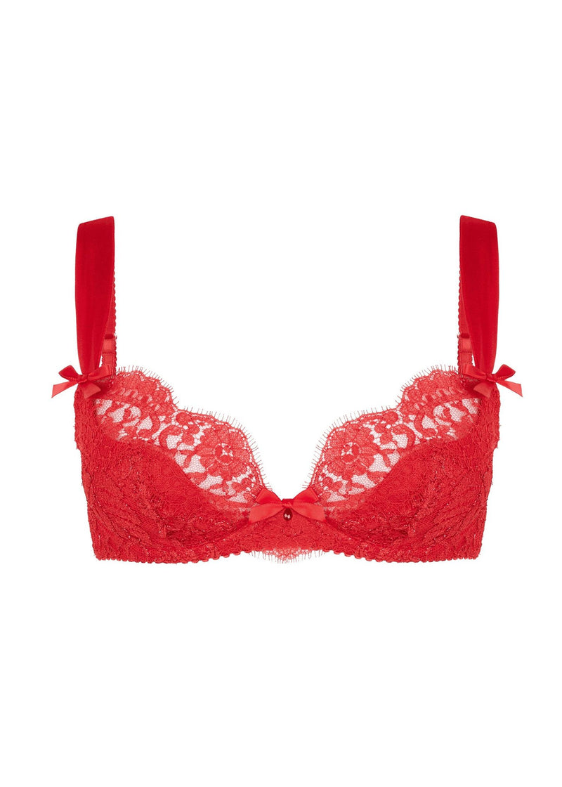 Agent Provocateur Kateryna Underwired Bra (Red) - Valentine's Day Lingerie | Avec Amour Luxury Lingerie