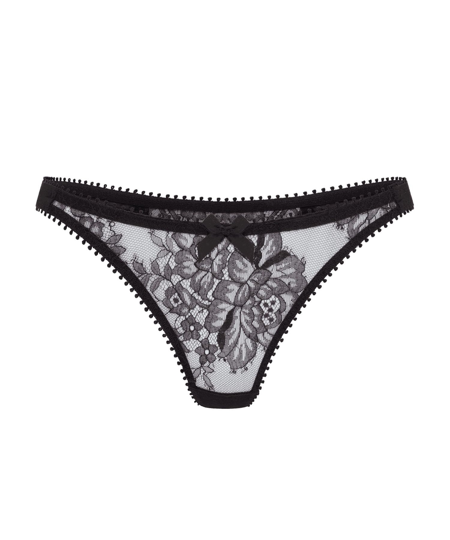Agent Provocateur Kiya Thong (Black) | Avec Amour Luxury Lingerie
