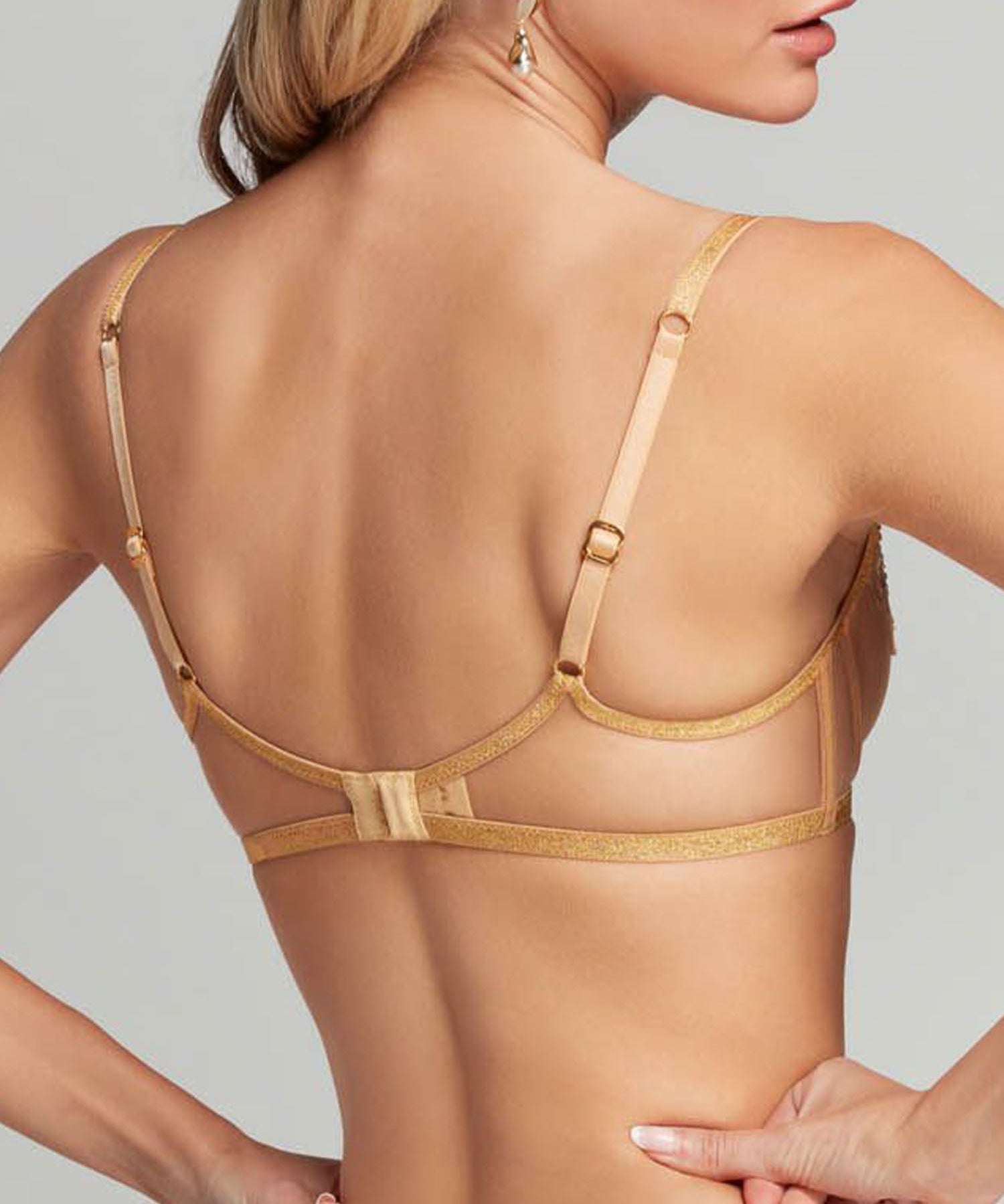 Agent Provocateur Lindie Bra (Gold) | Avec Amour Luxury Lingerie