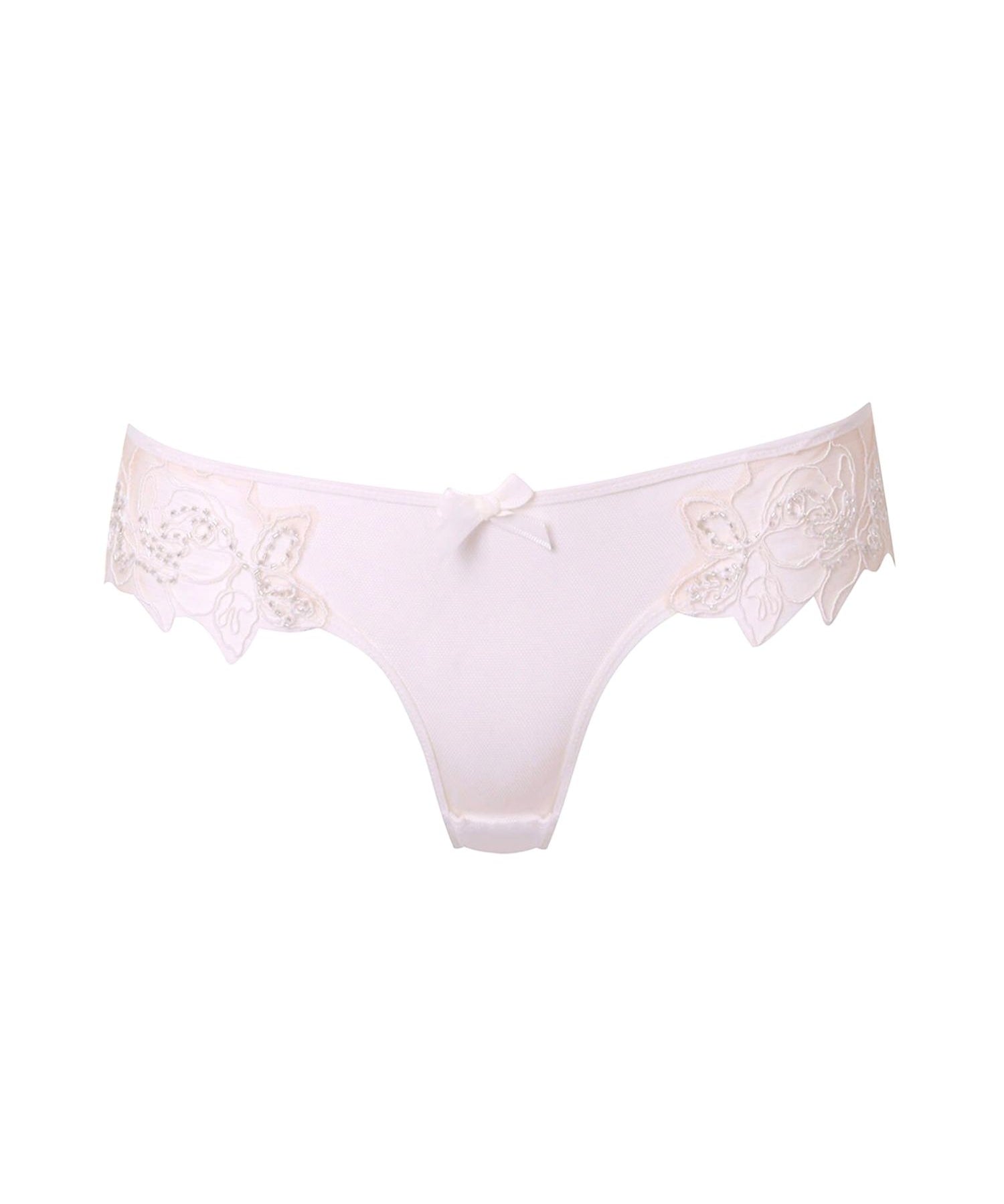 Agent Provocateur Lindie Knicker Brief (Sand/Ivory) | Avec Amour Luxury Lingerie