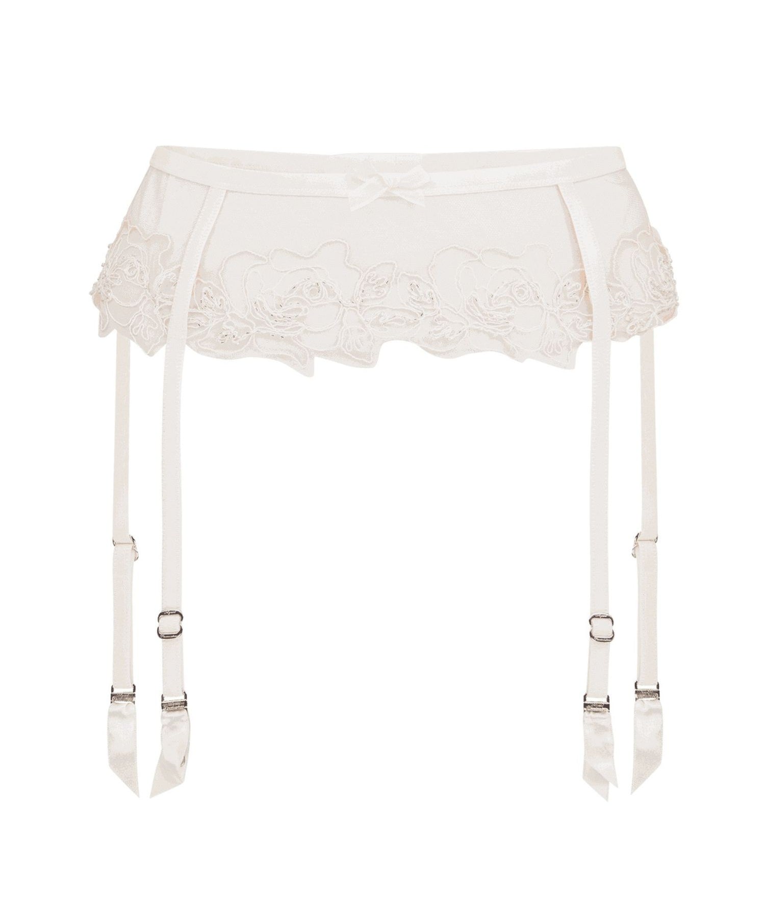 Agent Provocateur Lindie Suspender (Sand/Ivory) | Avec Amour Luxury Lingerie