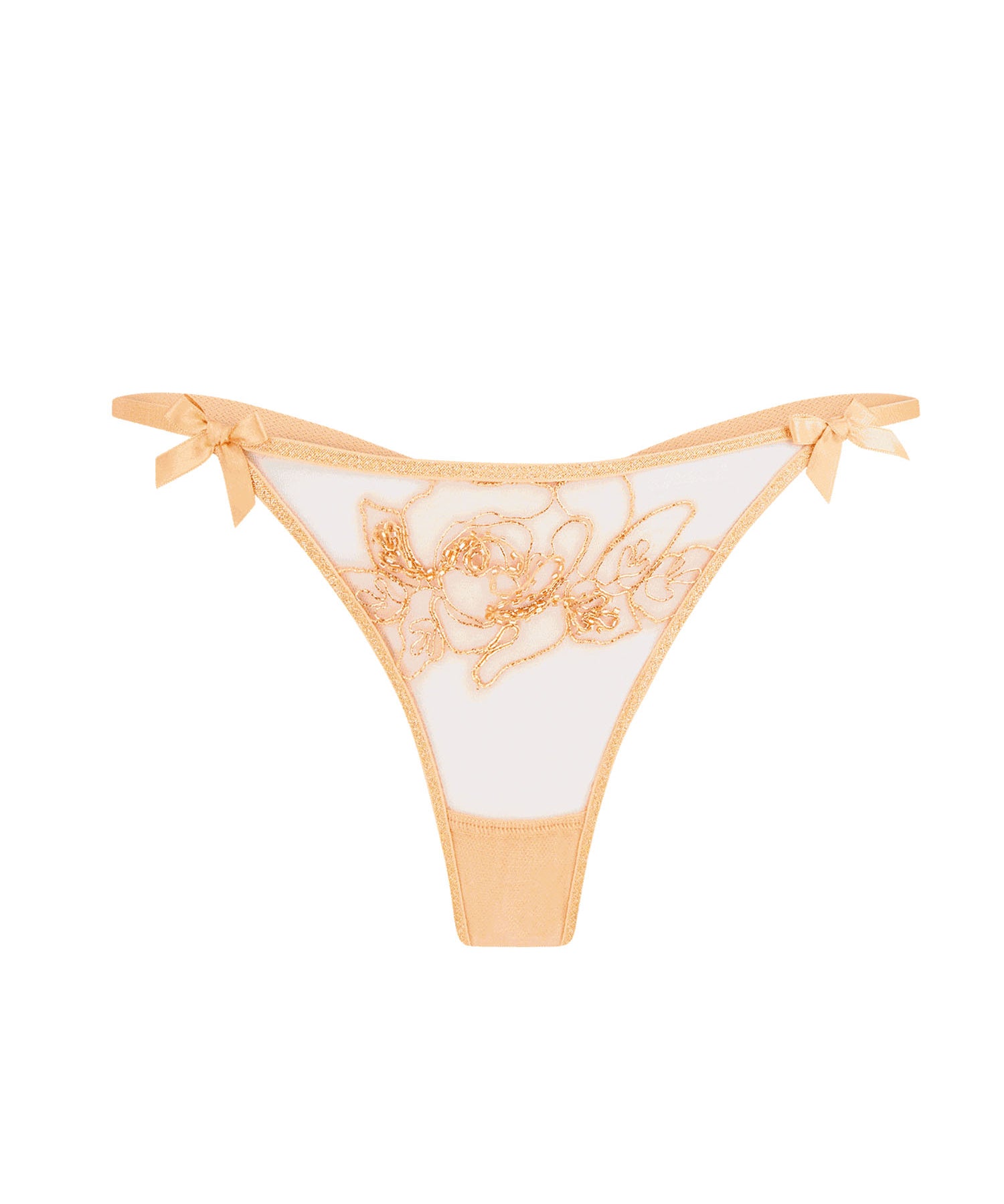 Agent Provocateur Lindie Thong (Gold) | Avec Amour Luxury Lingerie