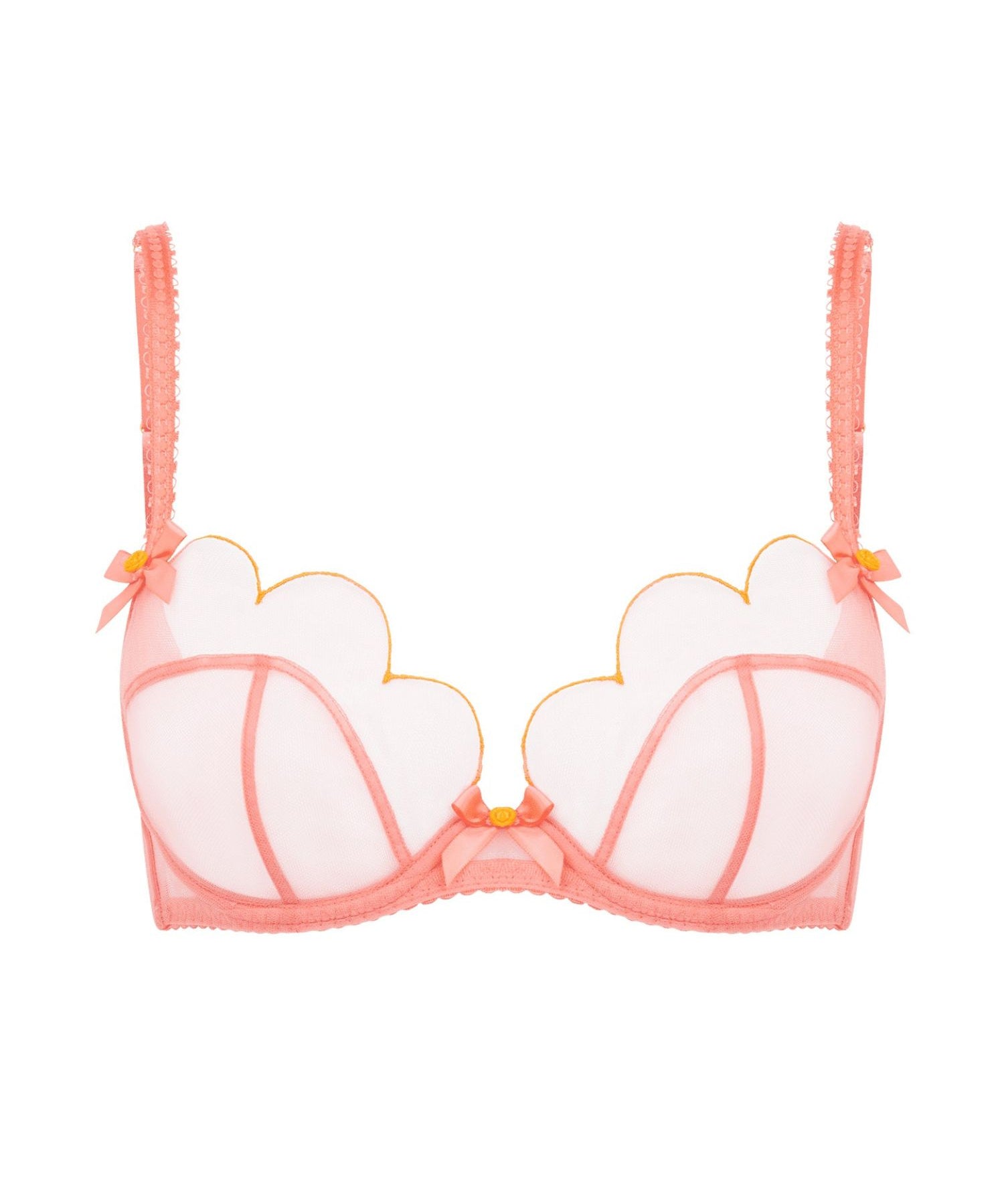 Agent Provocateur Lorna Bra (Coral) | Avec Amour Luxury Lingerie
