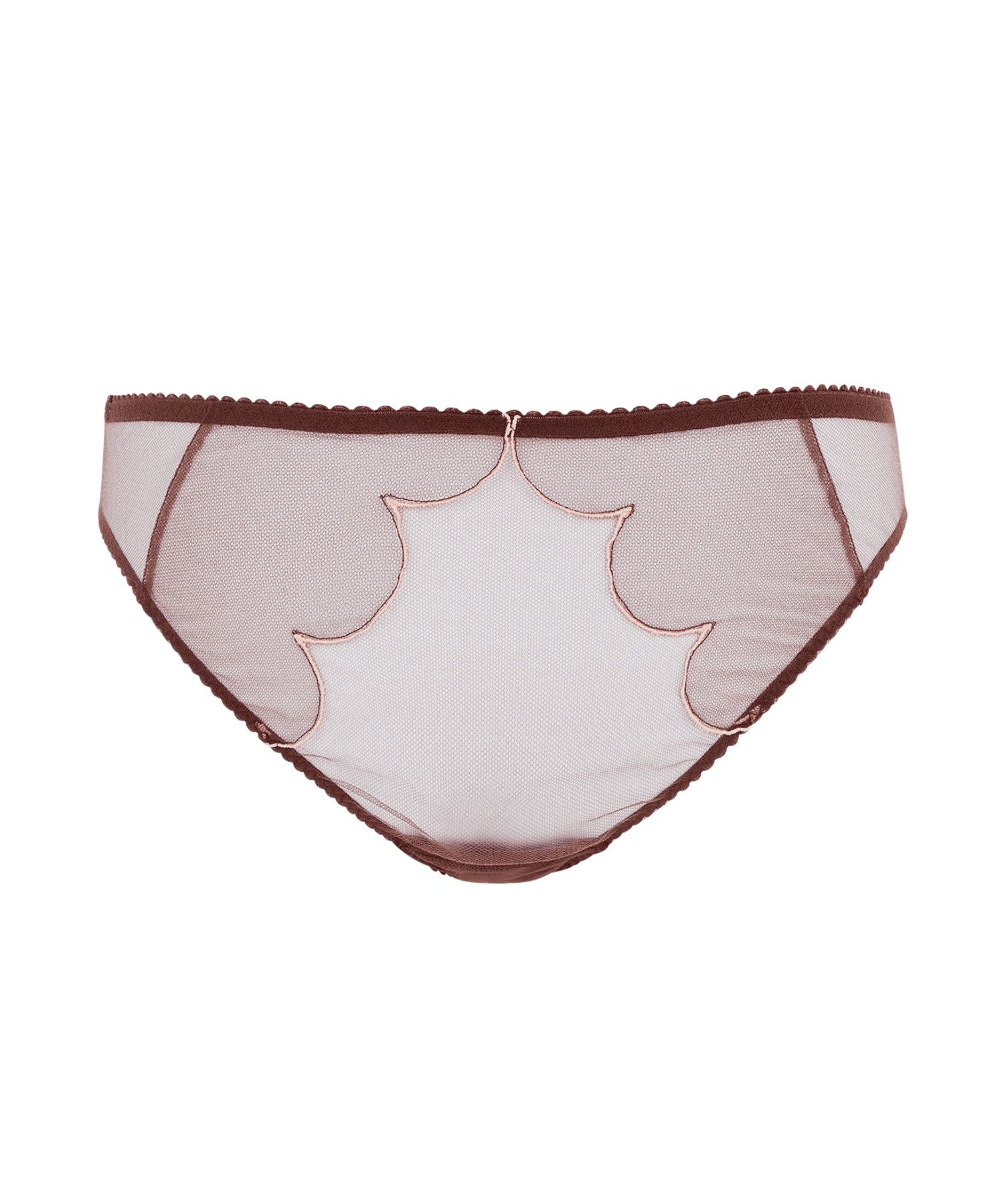 Agent Provocateur Lorna Brief (Chestnut / Peach) | Avec Amour Sexy Lingerie