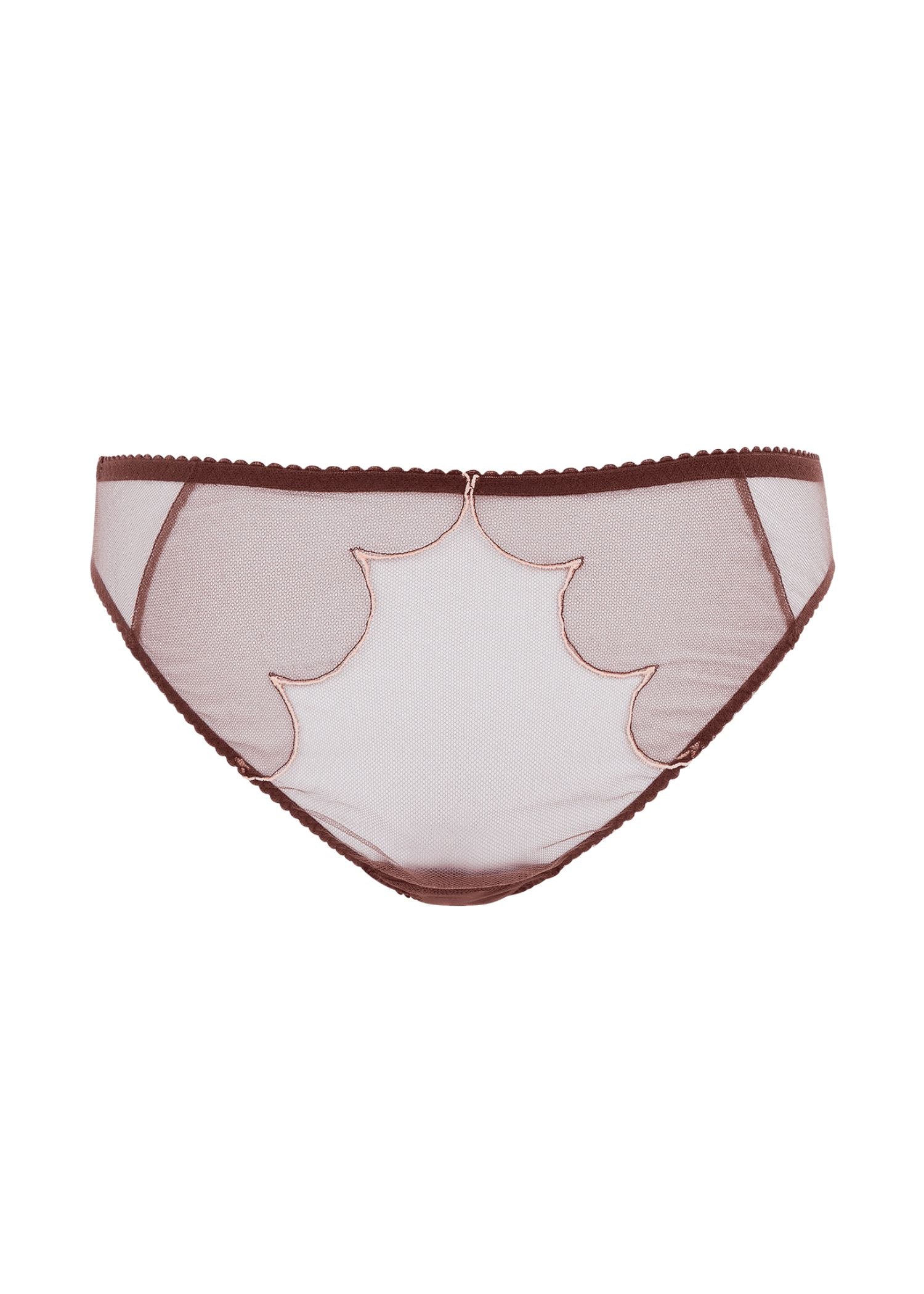 Agent Provocateur Lorna Brief (Chestnut / Peach) | Avec Amour Sexy Lingerie