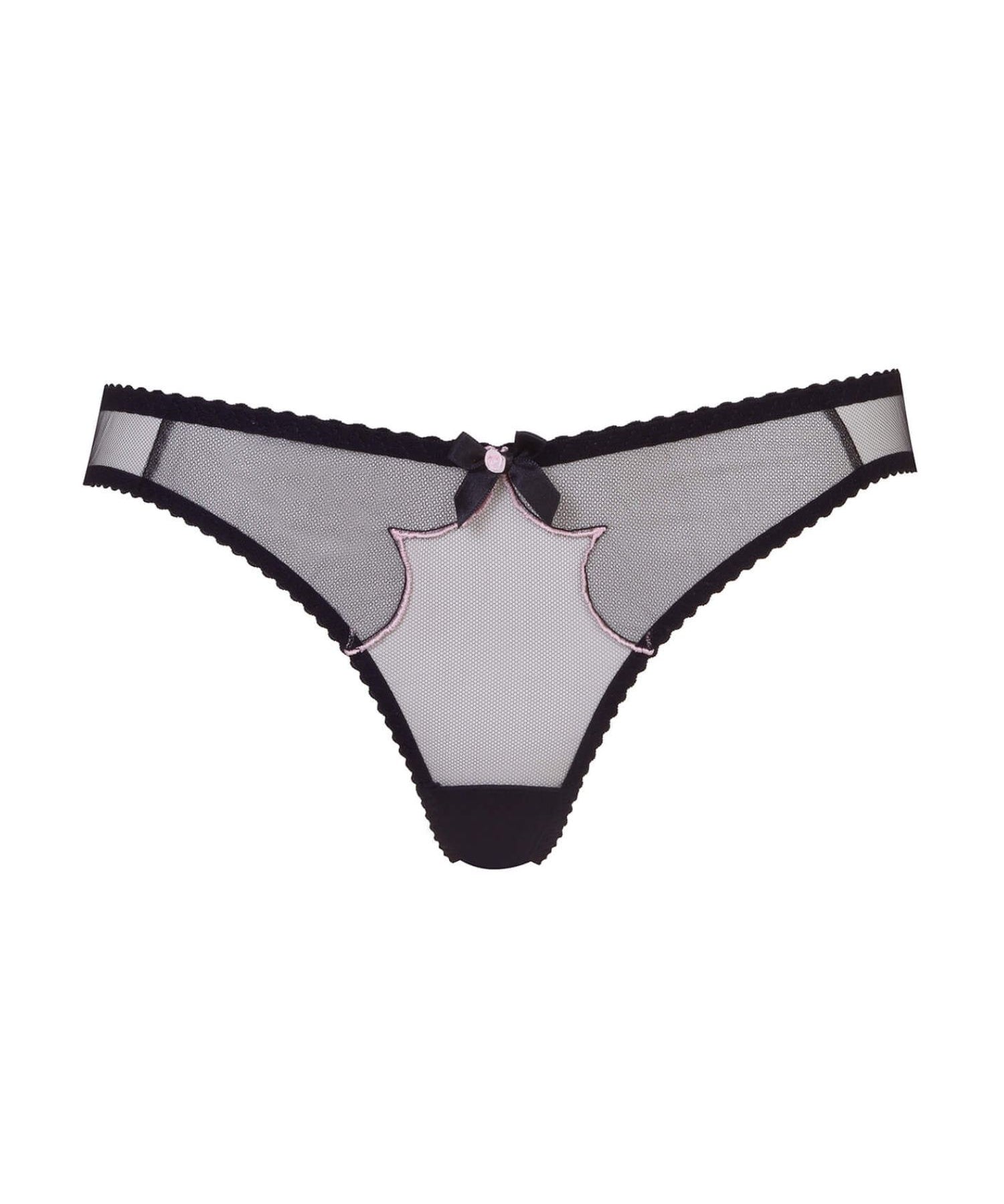 Agent Provocateur Lorna (Black/Pink) Full Brief - Luxury Lingerie | Avec Amour Sexy Lingerie