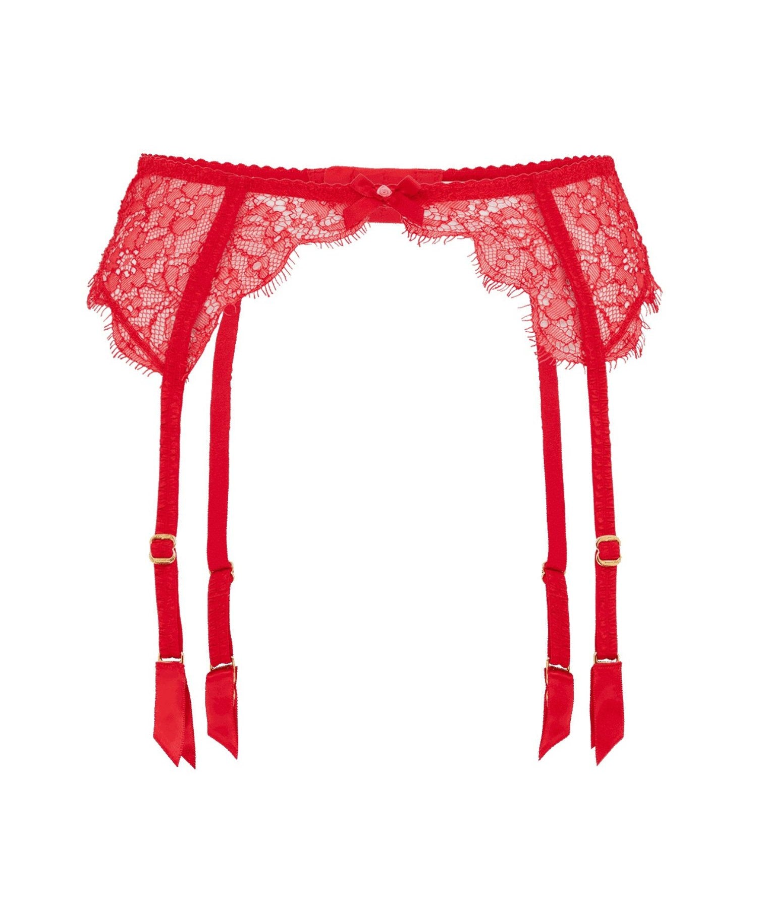 Agent Provocateur Lorna Lace Suspender (Red) | Avec Amour Luxury Lingerie