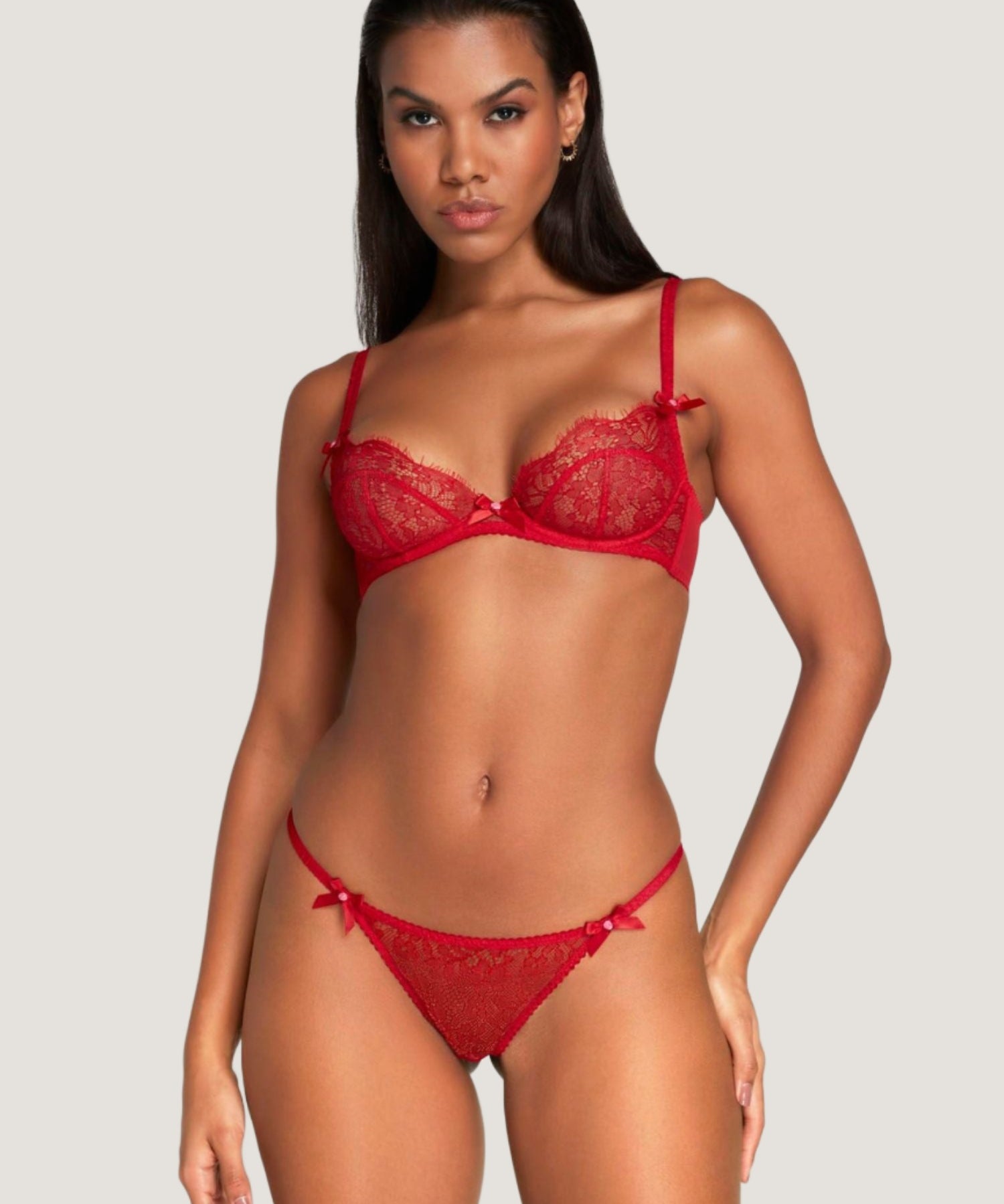 Agent Provocateur Lorna Lace Trixie (Red) | Avec Amour Luxury Lingerie