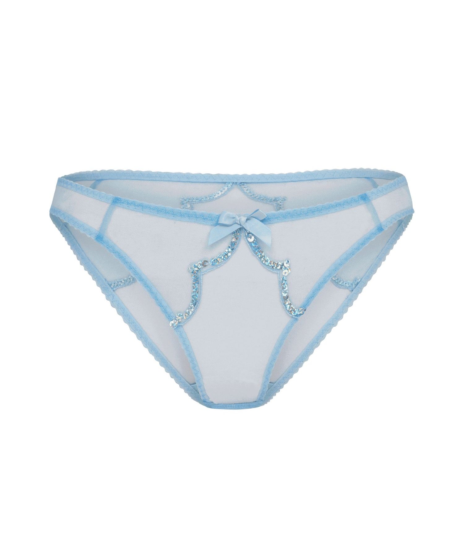 Agent Provocateur Lorna Party Brief (Baby Blue) | Avec Amour Luxury Lingerie