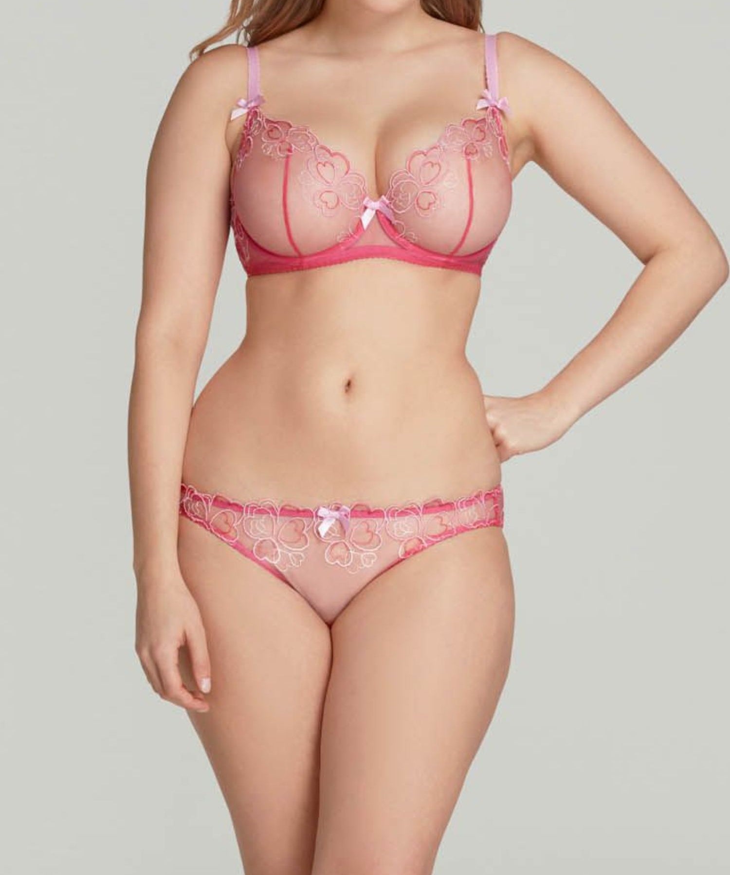 Agent Provocateur Maysie Brief (Fuchsia / Baby Pink) | Avec Amour Luxury Lingerie