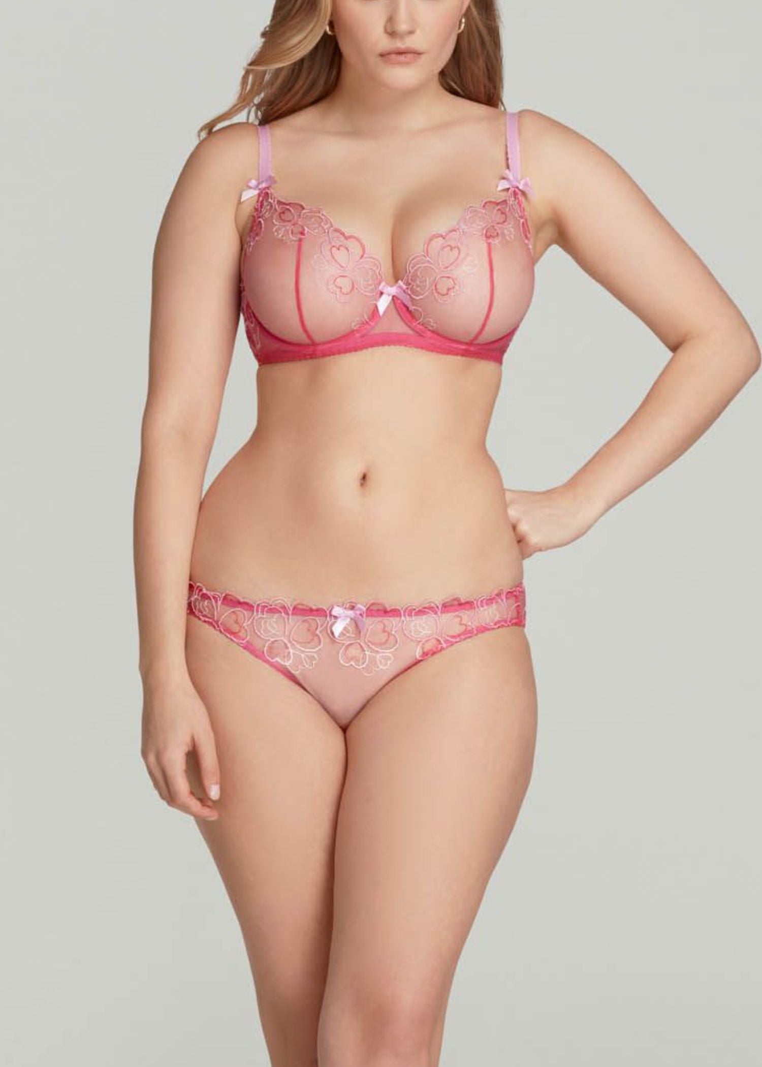 Agent Provocateur Maysie Brief (Fuchsia / Baby Pink) | Avec Amour Luxury Lingerie