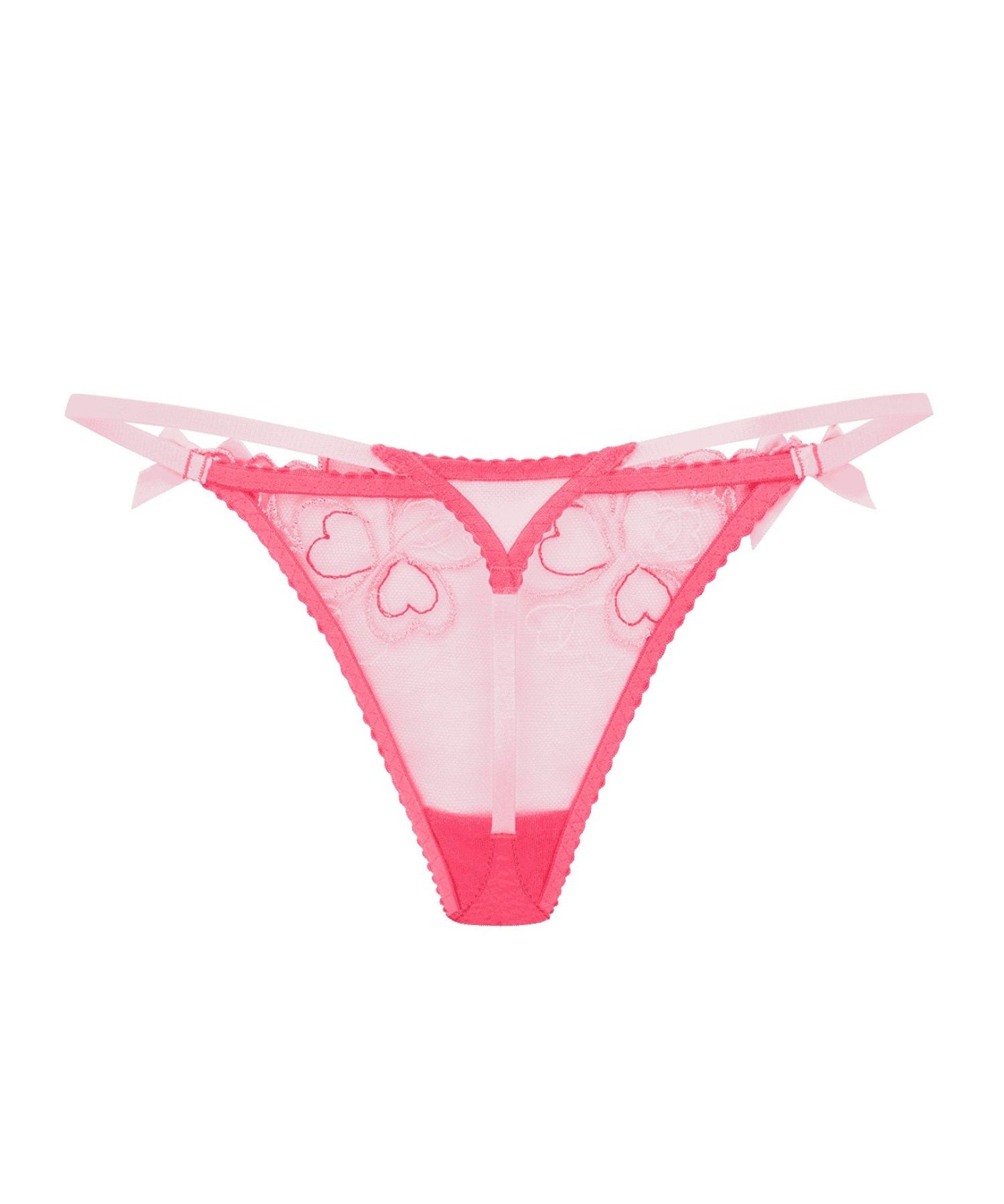 Agent Provocateur Maysie Thong (Fuchsia / Baby Pink) | Avec Amour Luxury Lingerie