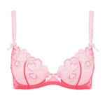 Agent Provocateur Maysie Plunge Bra (Fuchsia / Baby Pink) | Avec Amour Luxury Lingerie