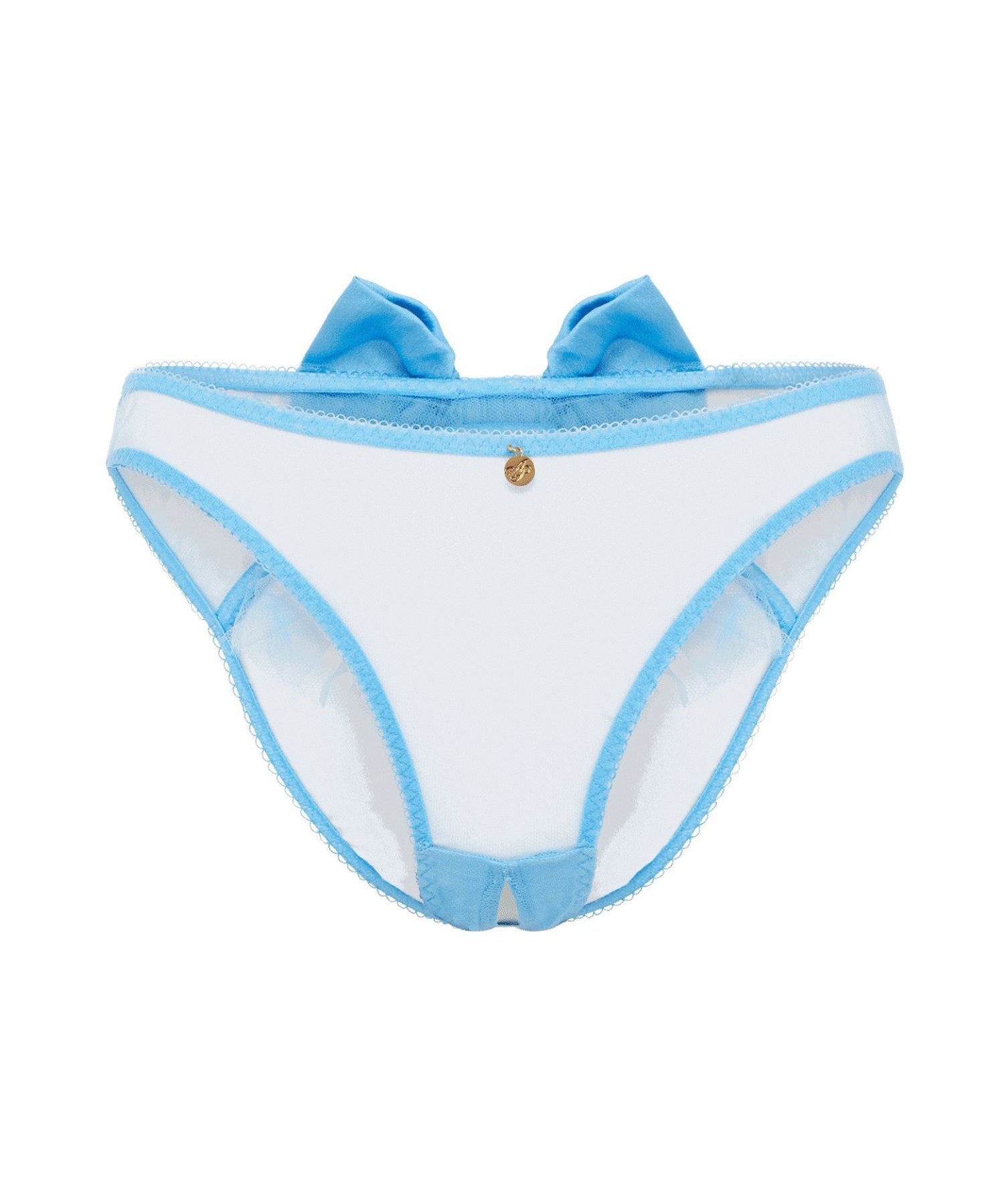 Agent Provocateur Oriana Knicker Ouvert (Baby Blue) | Avec Amour Luxury Lingerie