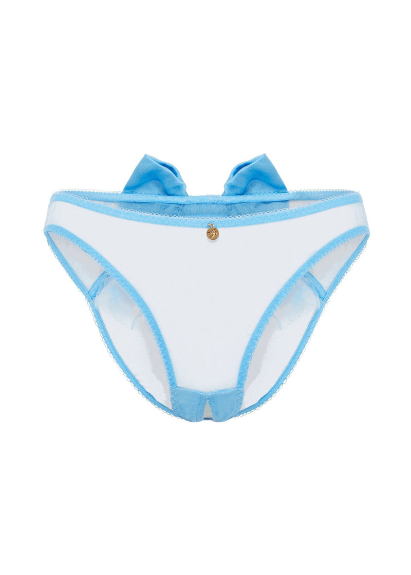 Agent Provocateur Oriana Knicker Ouvert (Baby Blue) | Avec Amour Luxury Lingerie