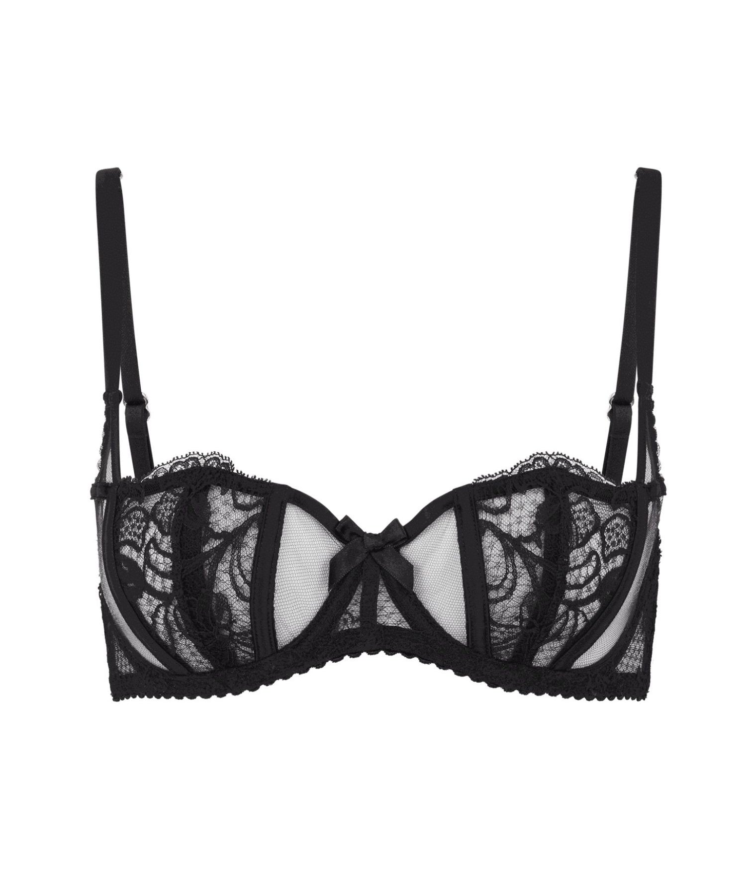 Agent Provocateur Rozlyn Underwired Lace Bra (Black) | Avec Amour Sexy Lingerie