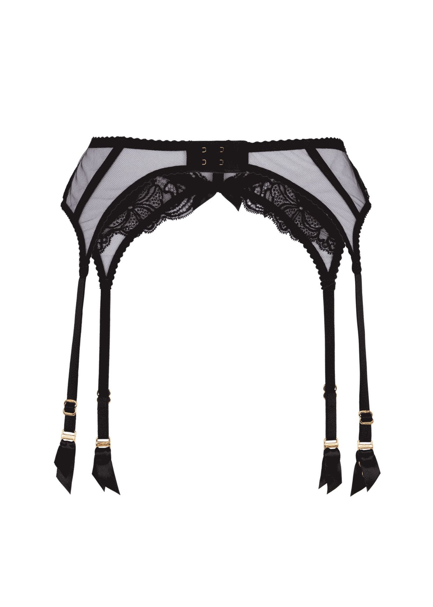 Agent Provocateur Rozlyn Lace Suspender Belt (Black) | Avec Amour Sexy Lingerie