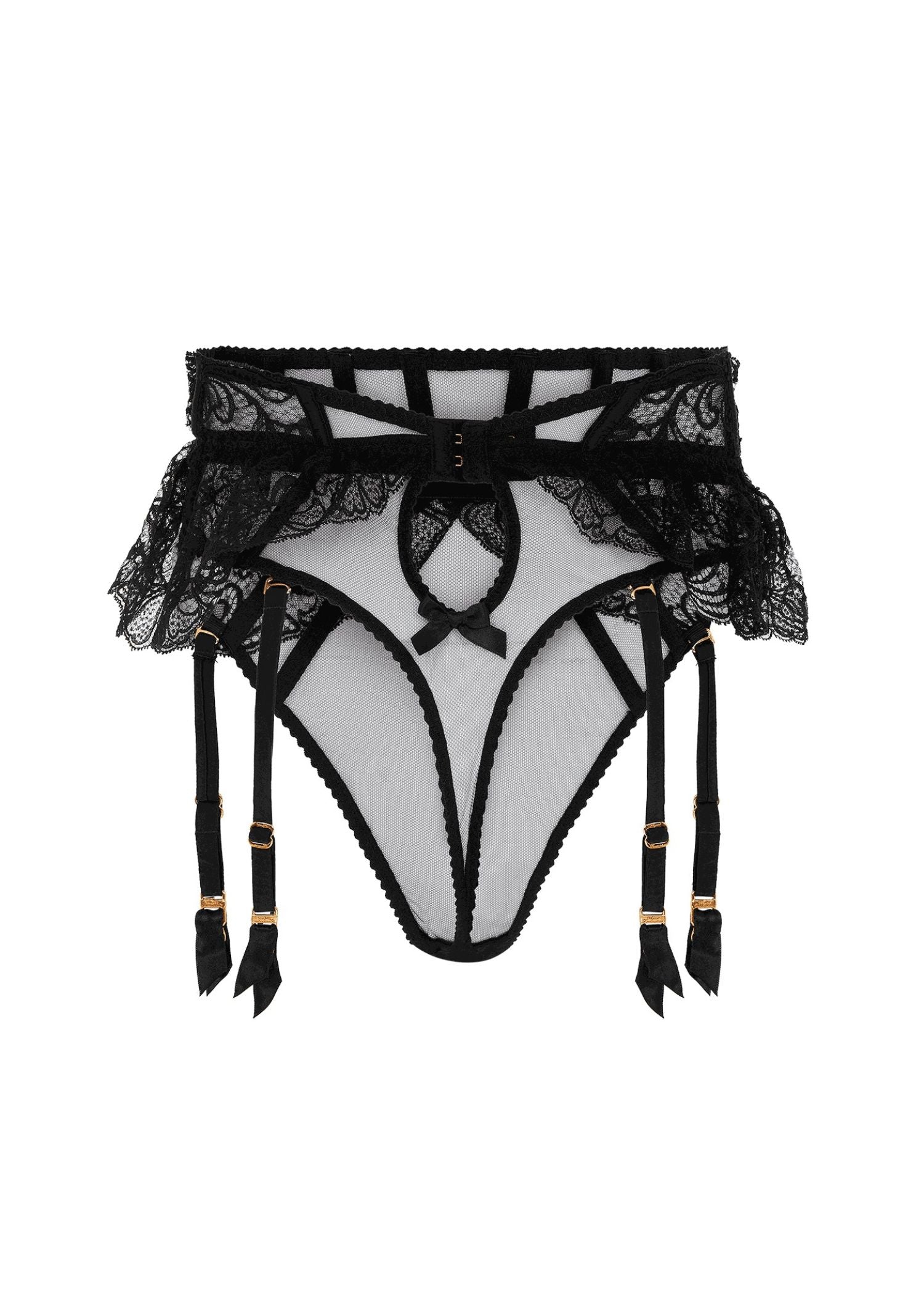 Agent Provocateur Rozlyn Suspender Thong (Black)