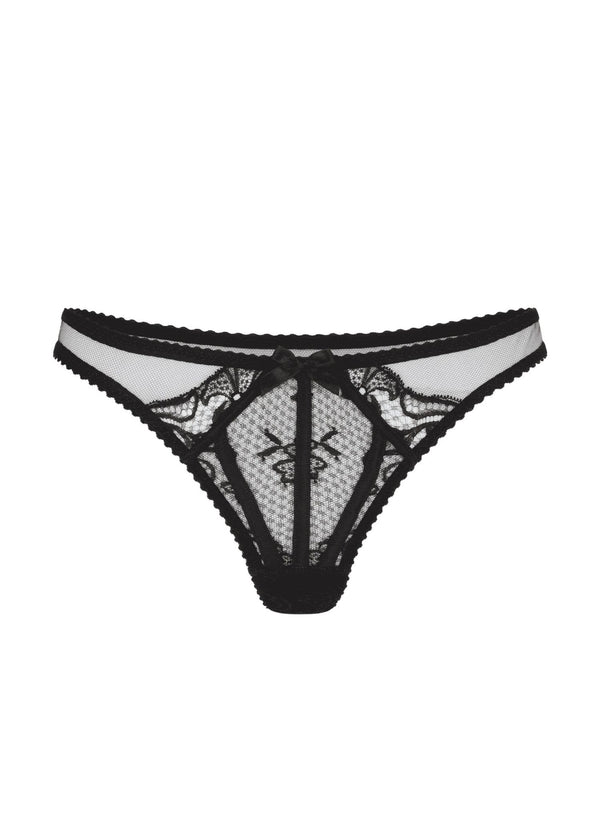 Agent Provocateur Rozlyn Lace Thong (Black) | Avec Amour Sexy Lingerie