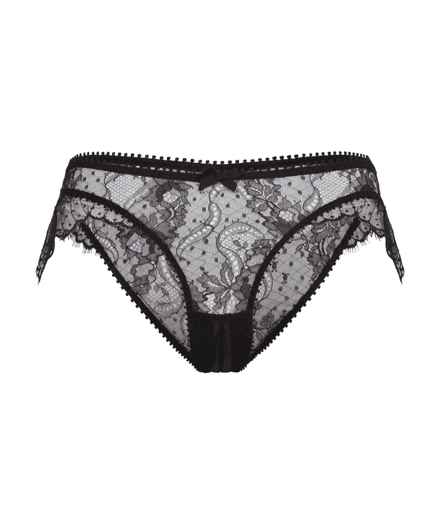 Agent Provocateur Vallentina Knicker Ouvert (Black) | Avec Amour Luxury Lingerie