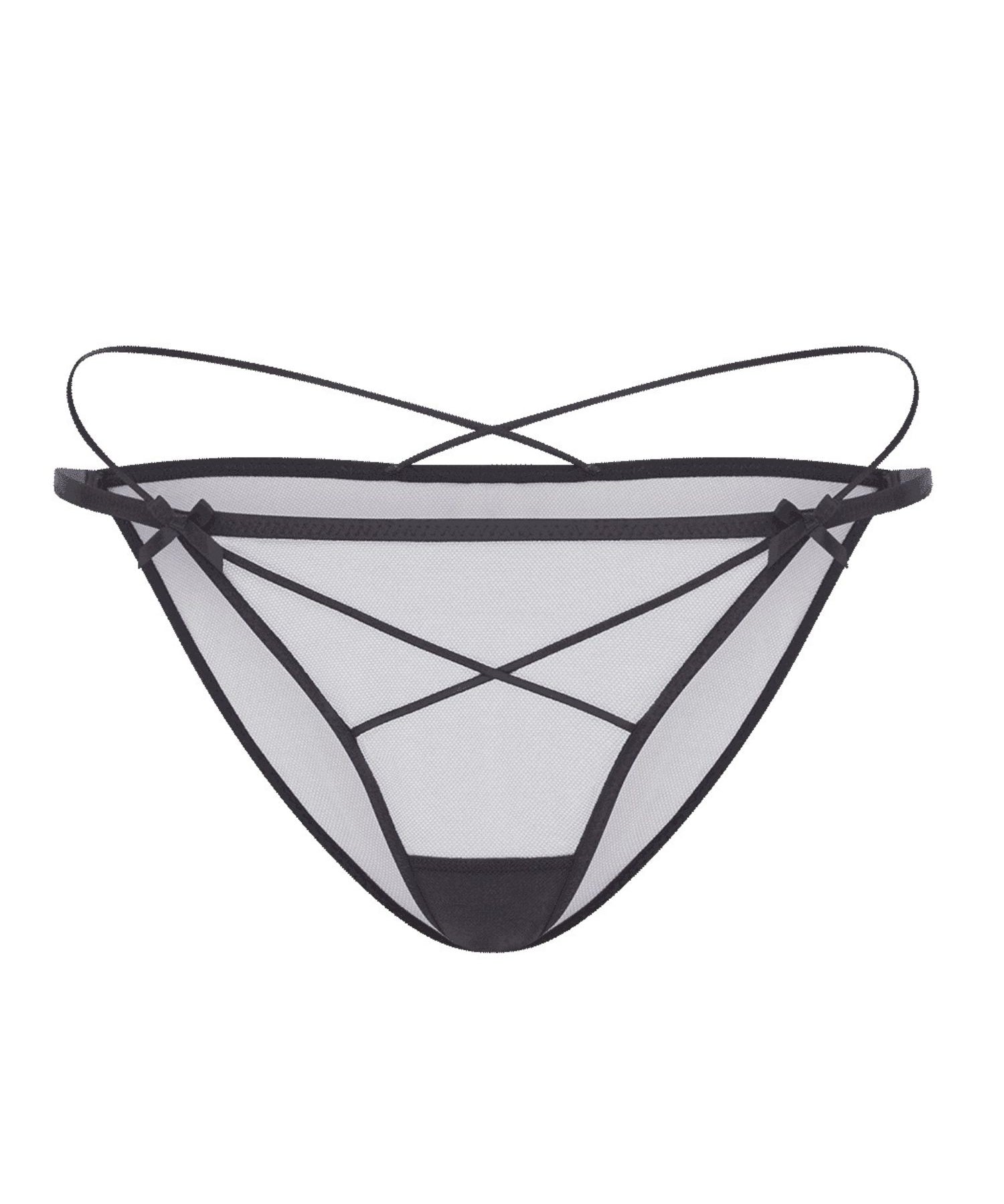 Agent Provocateur Zella Brief (Black) | Avec Amour Luxury Lingerie