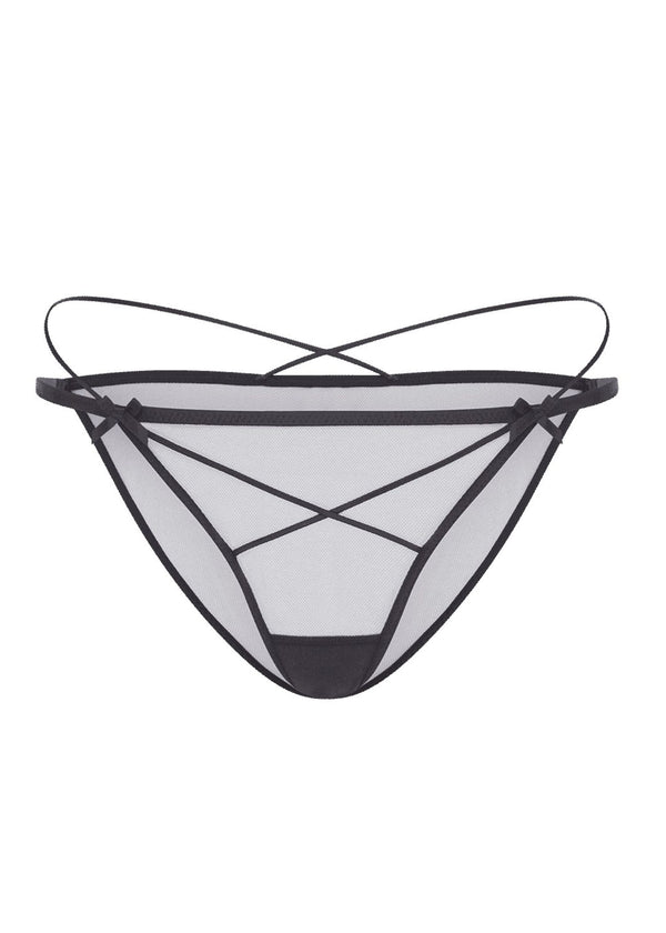 Agent Provocateur Zella Brief (Black) | Avec Amour Luxury Lingerie