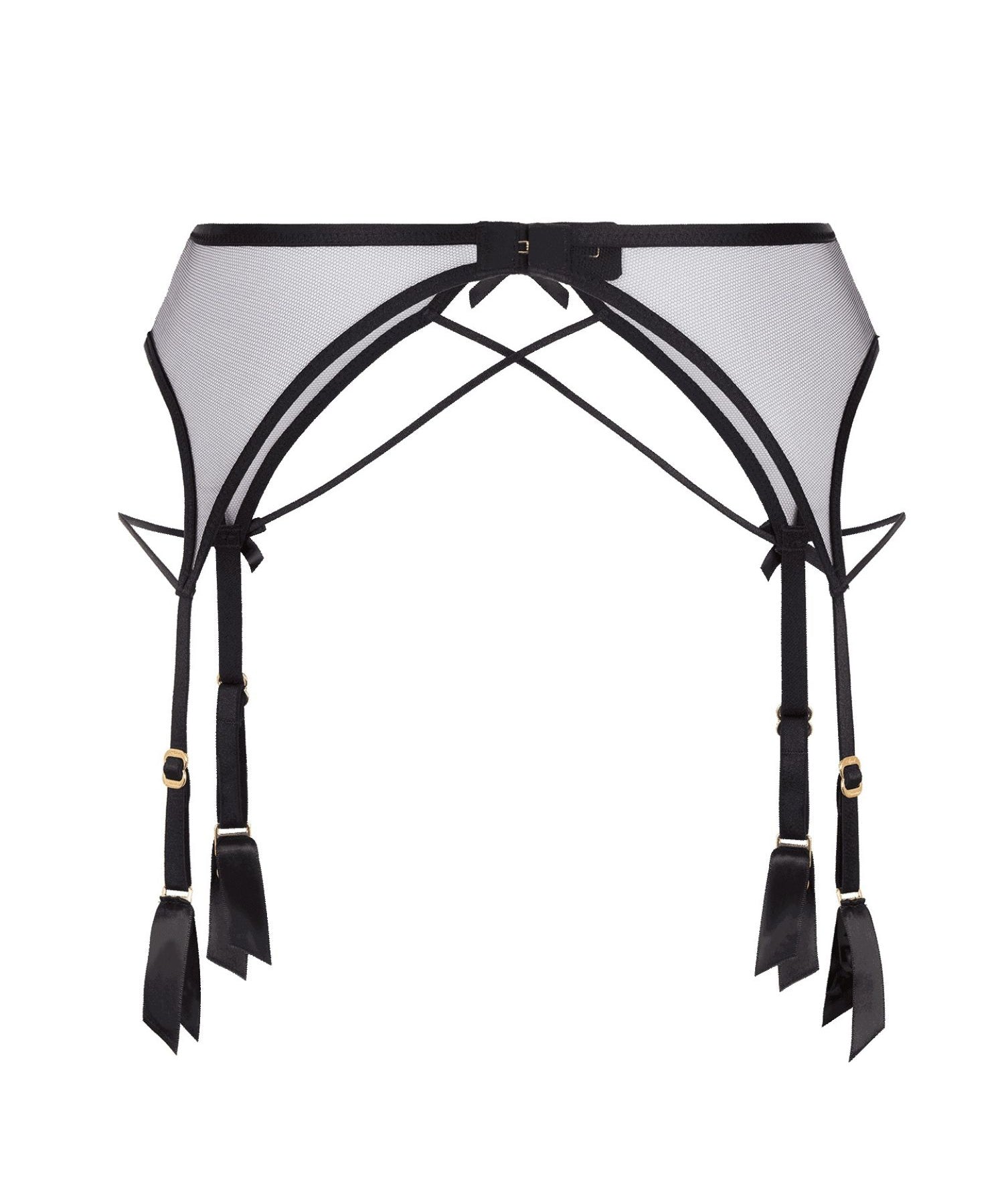 Agent Provocateur Zella Suspender (Black) | Avec Amour Luxury Lingerie