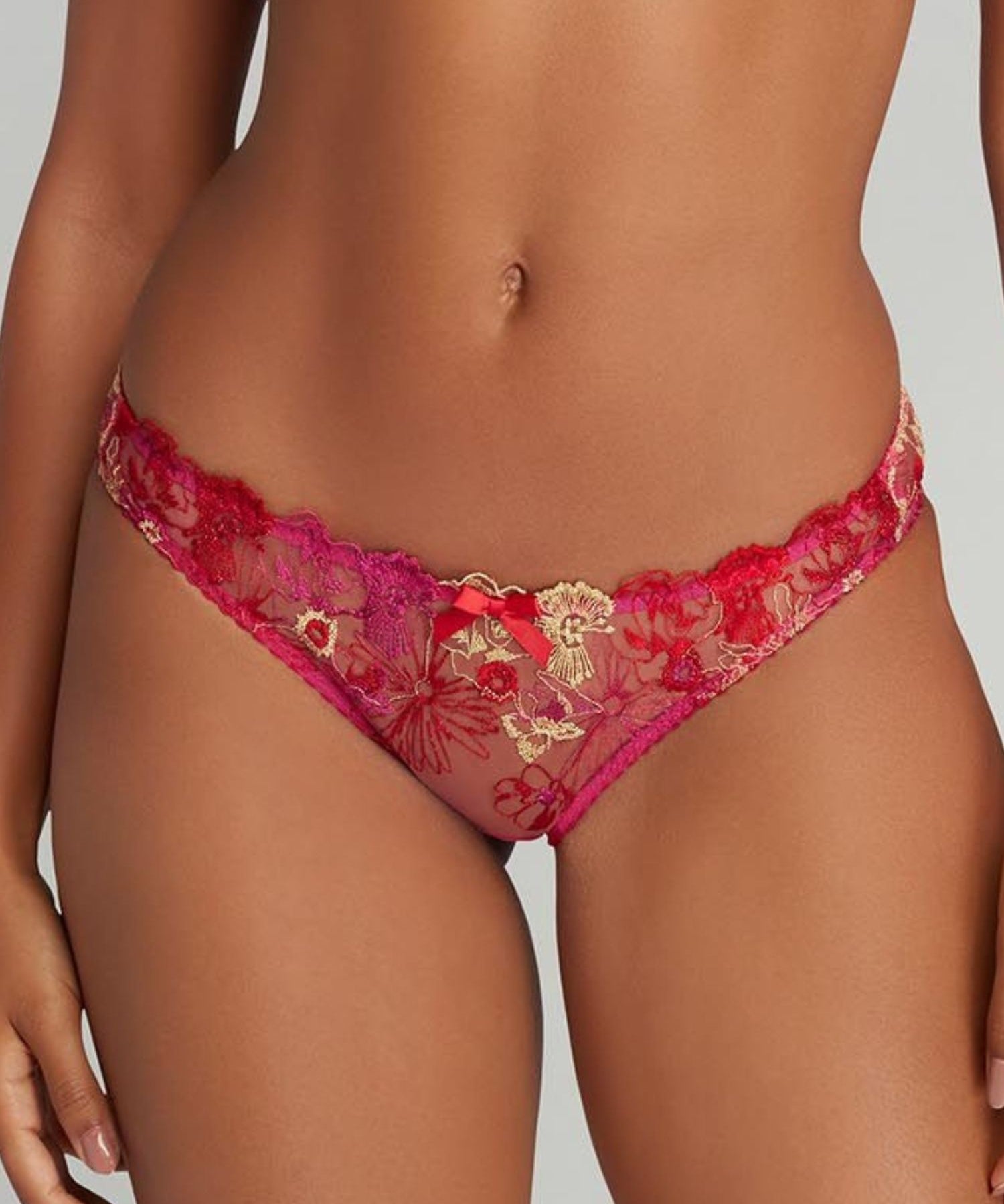 Agent Provocateur Zuri Brief (Fuchsia) | Avec Amour Luxury Lingerie