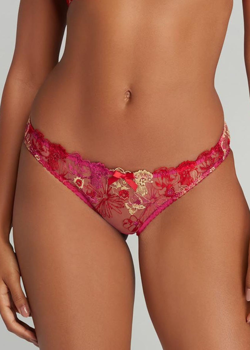 Agent Provocateur Zuri Brief (Fuchsia) | Avec Amour Luxury Lingerie