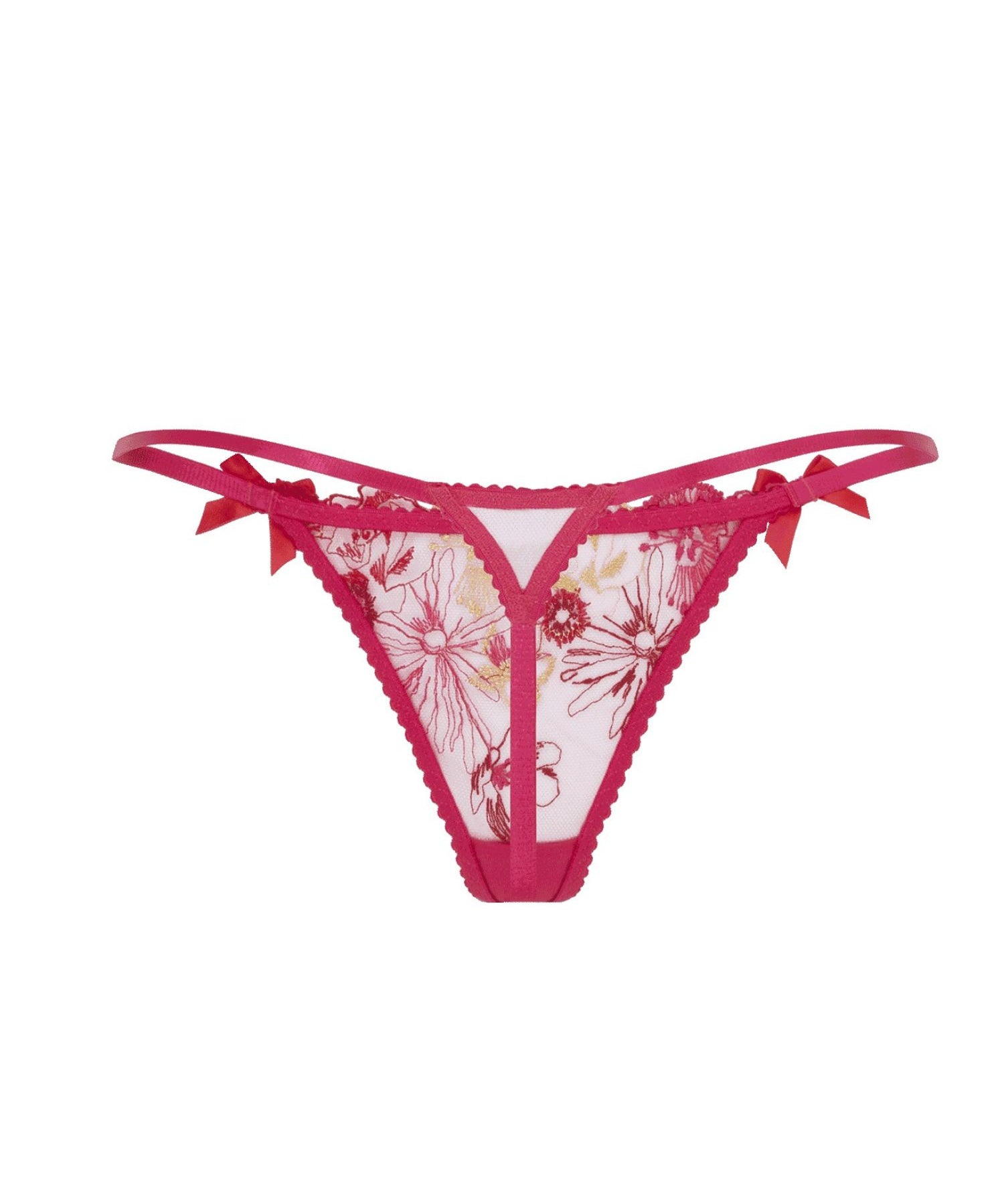Agent Provocateur Zuri Thong (Fuchsia) | Avec Amour Luxury Lingerie
